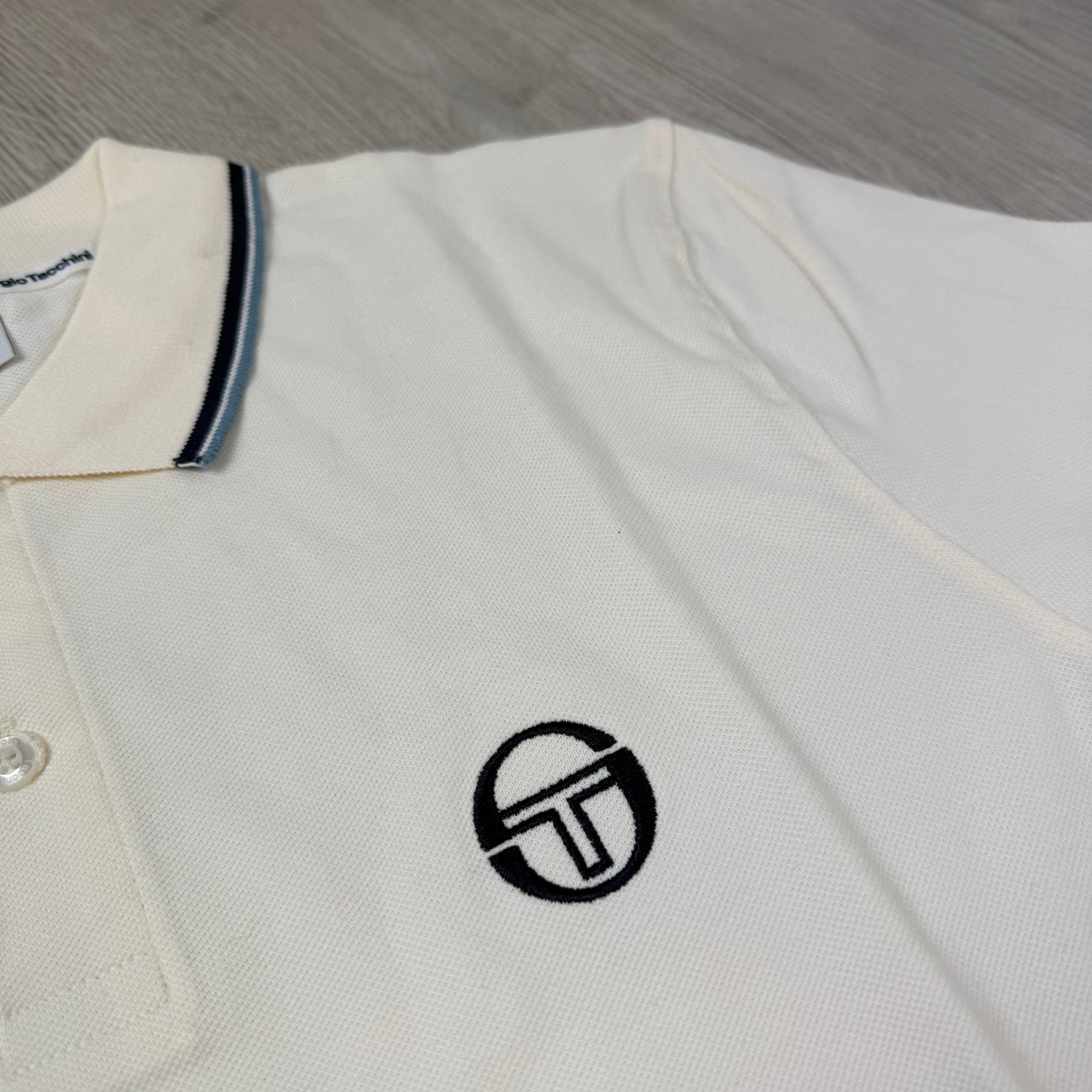 Sergio Tacchini Long Sleeve Polo Shirt - Gardenia