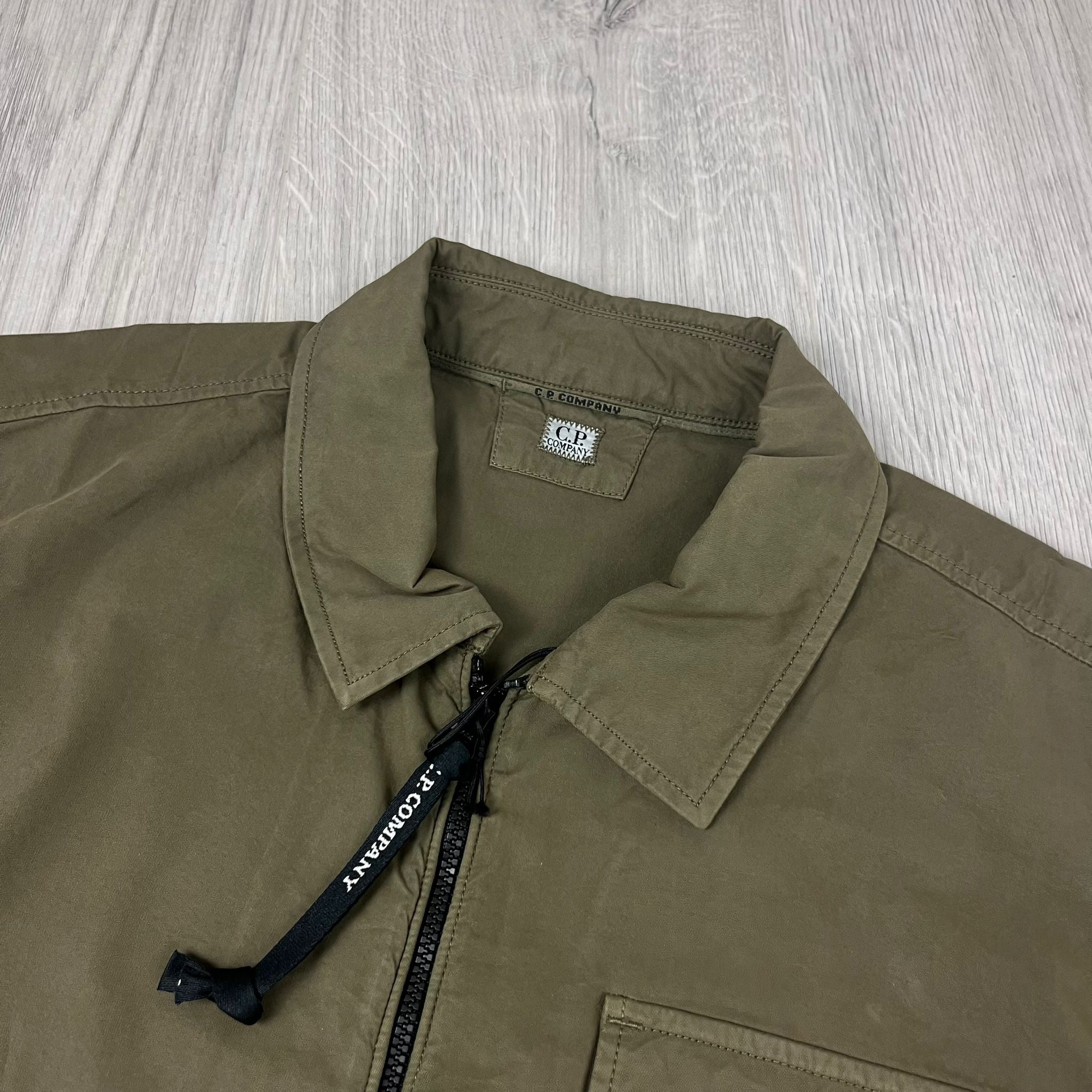 CP Company Zip Overshirt - Ivy Green