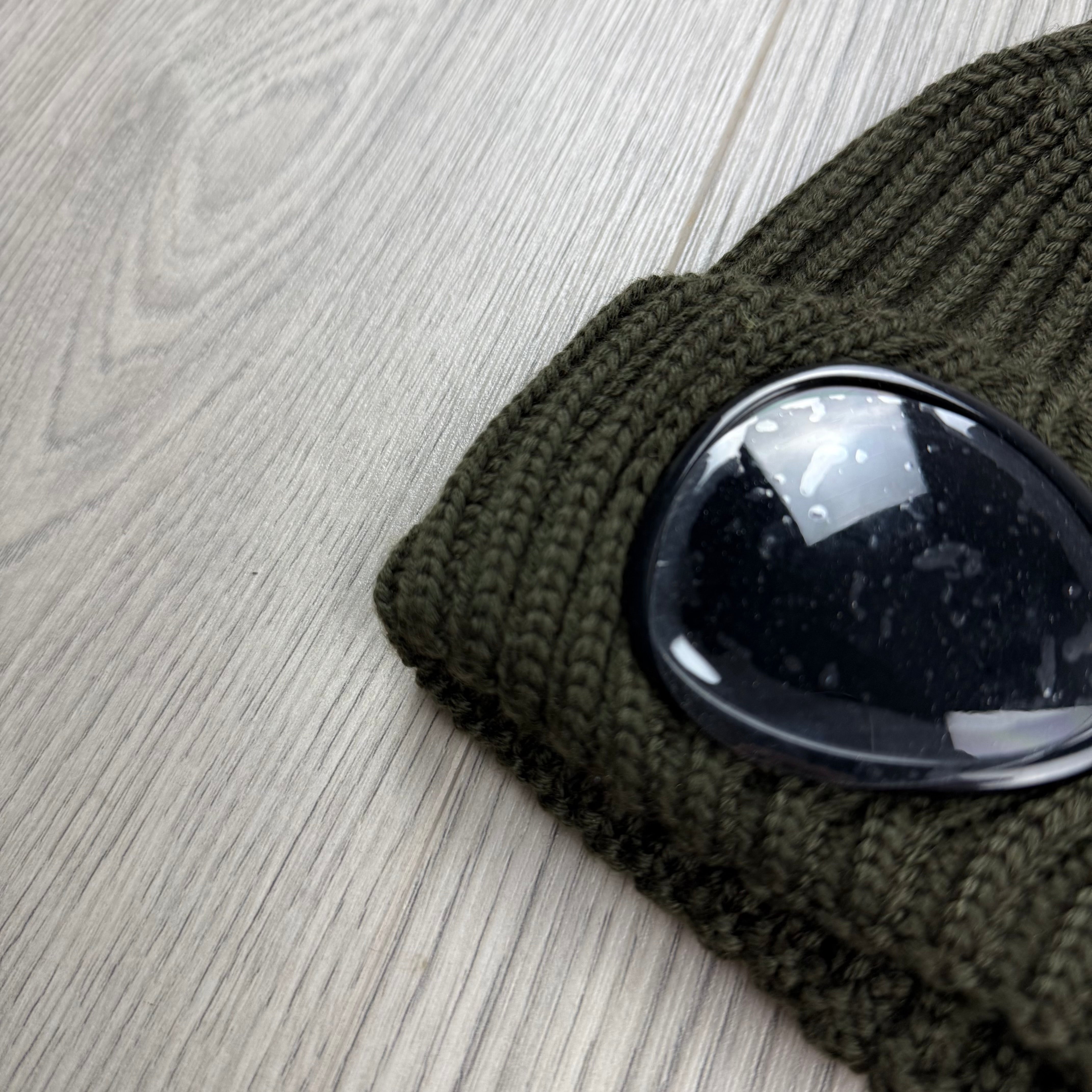 CP Company Junior Goggle Beanie - Ivy Green