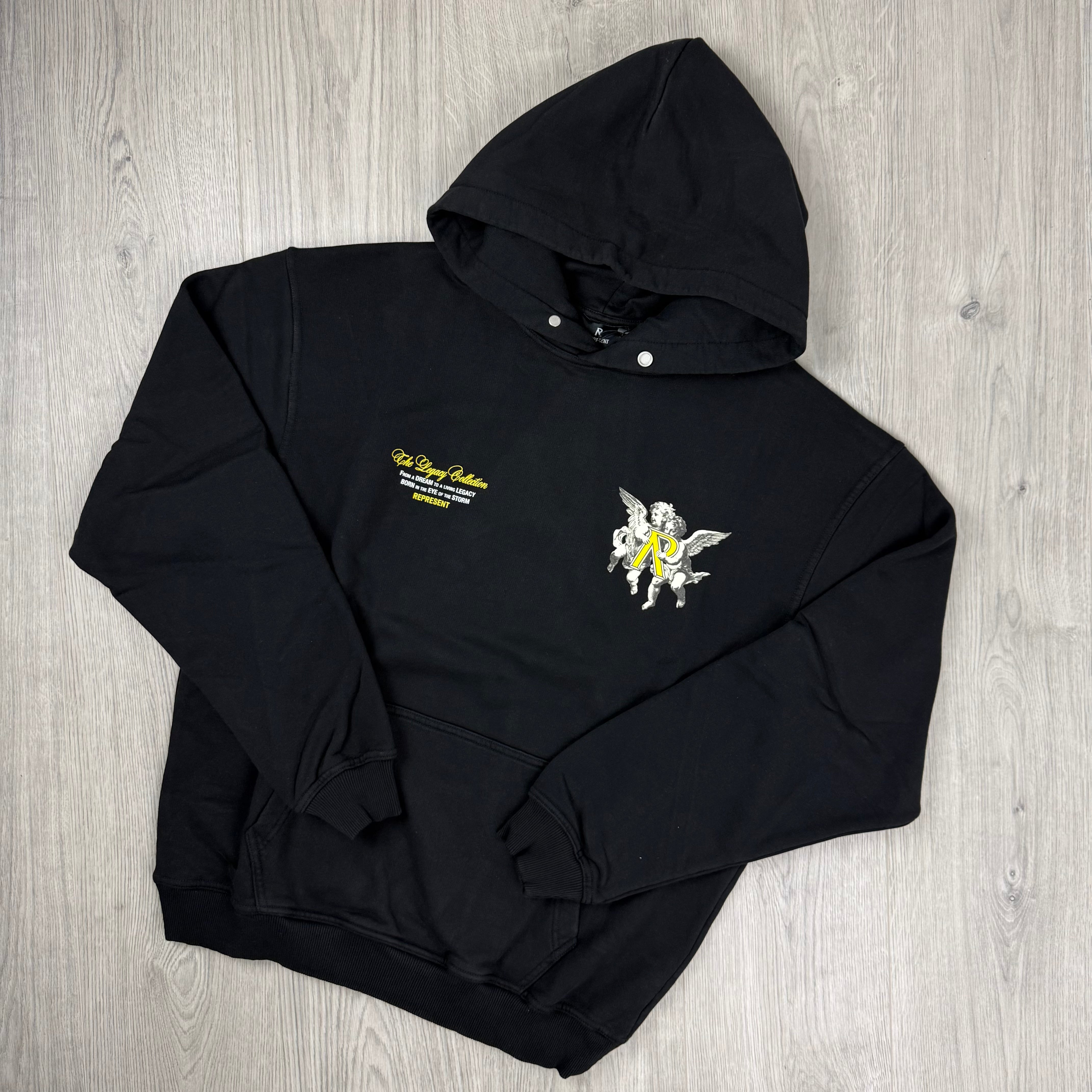Represent 'Cherub' Hoodie - Jet Black