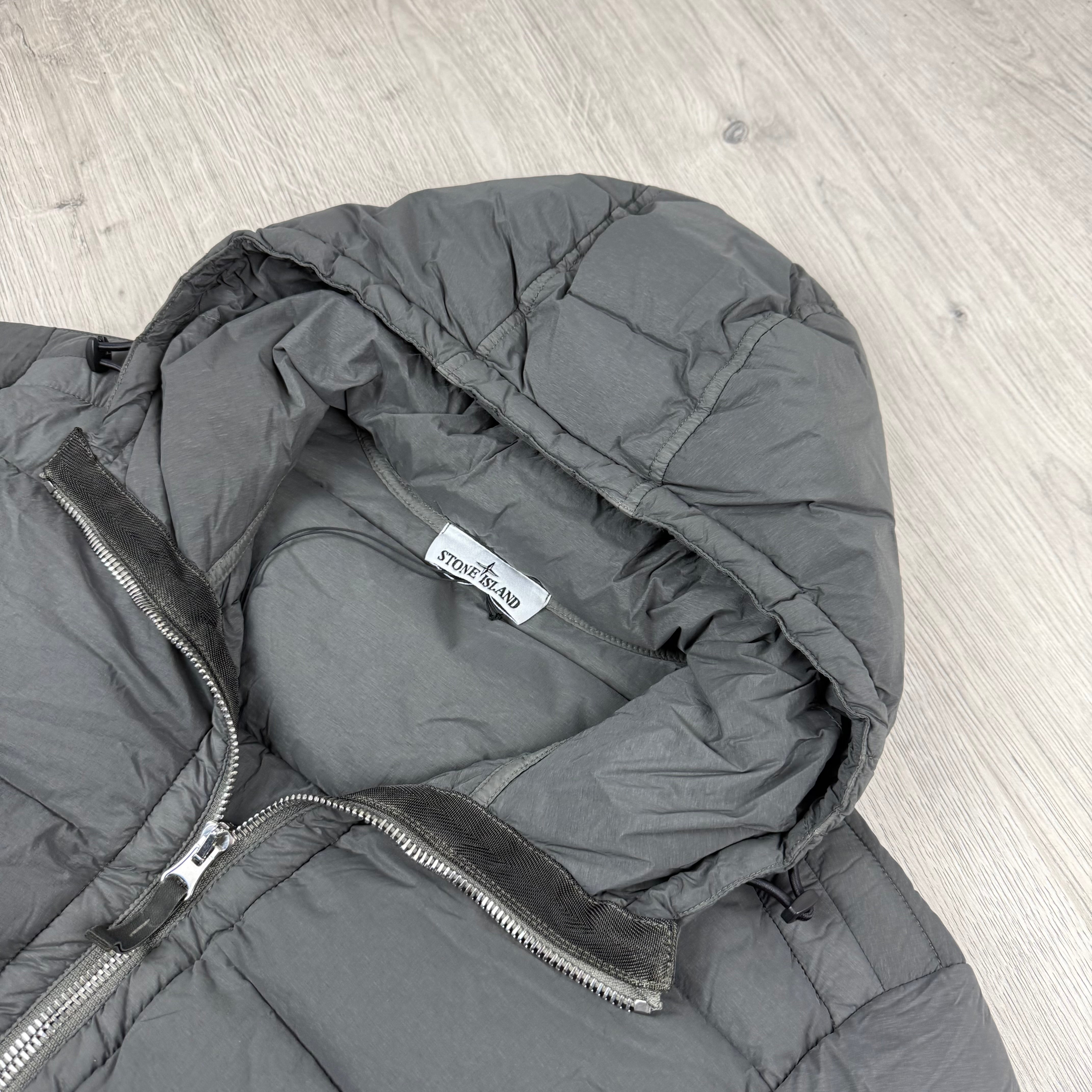 Stone Island Nylon Down Jacket - Lead Grey