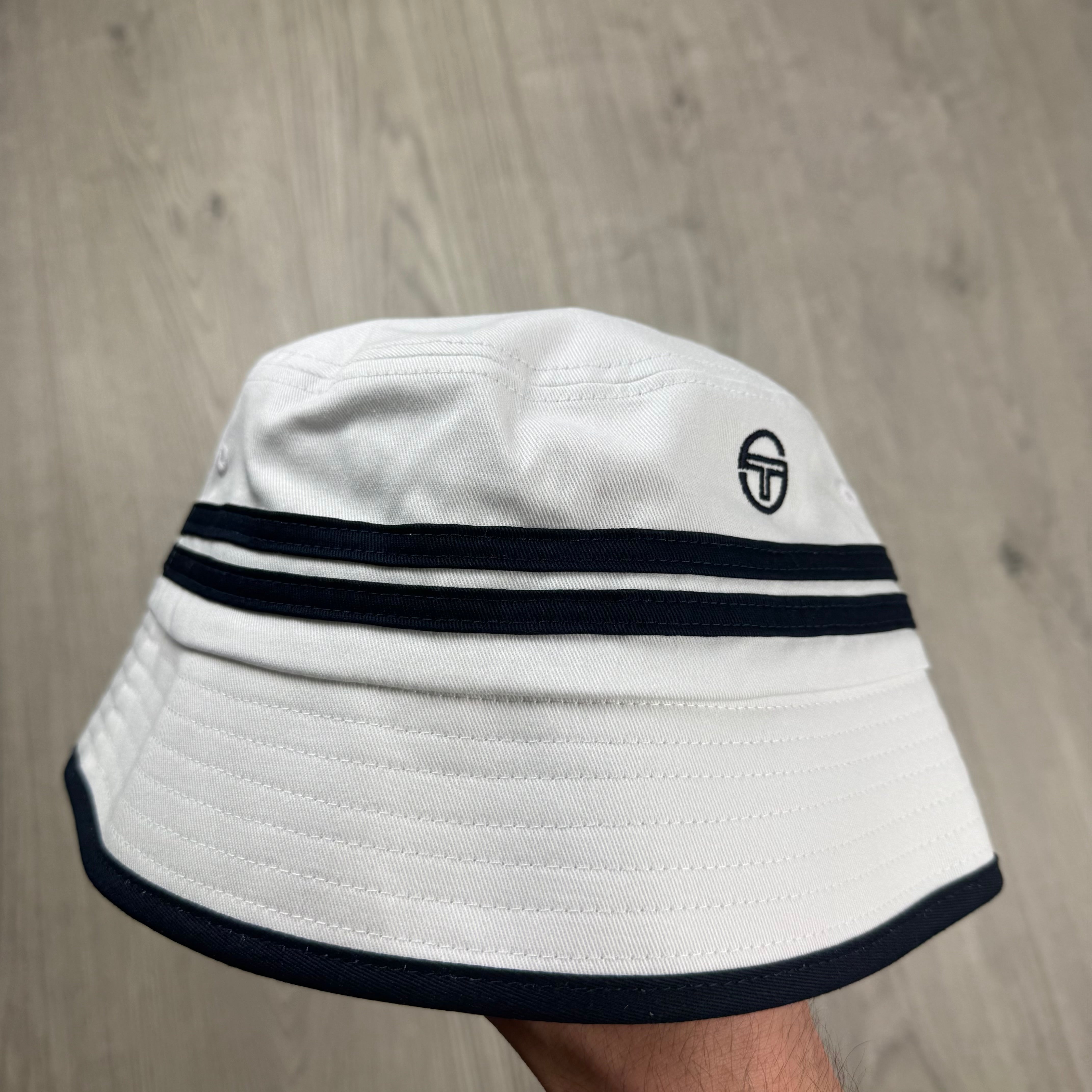Sergio Tacchini 'Newton' Bucket Hat - White