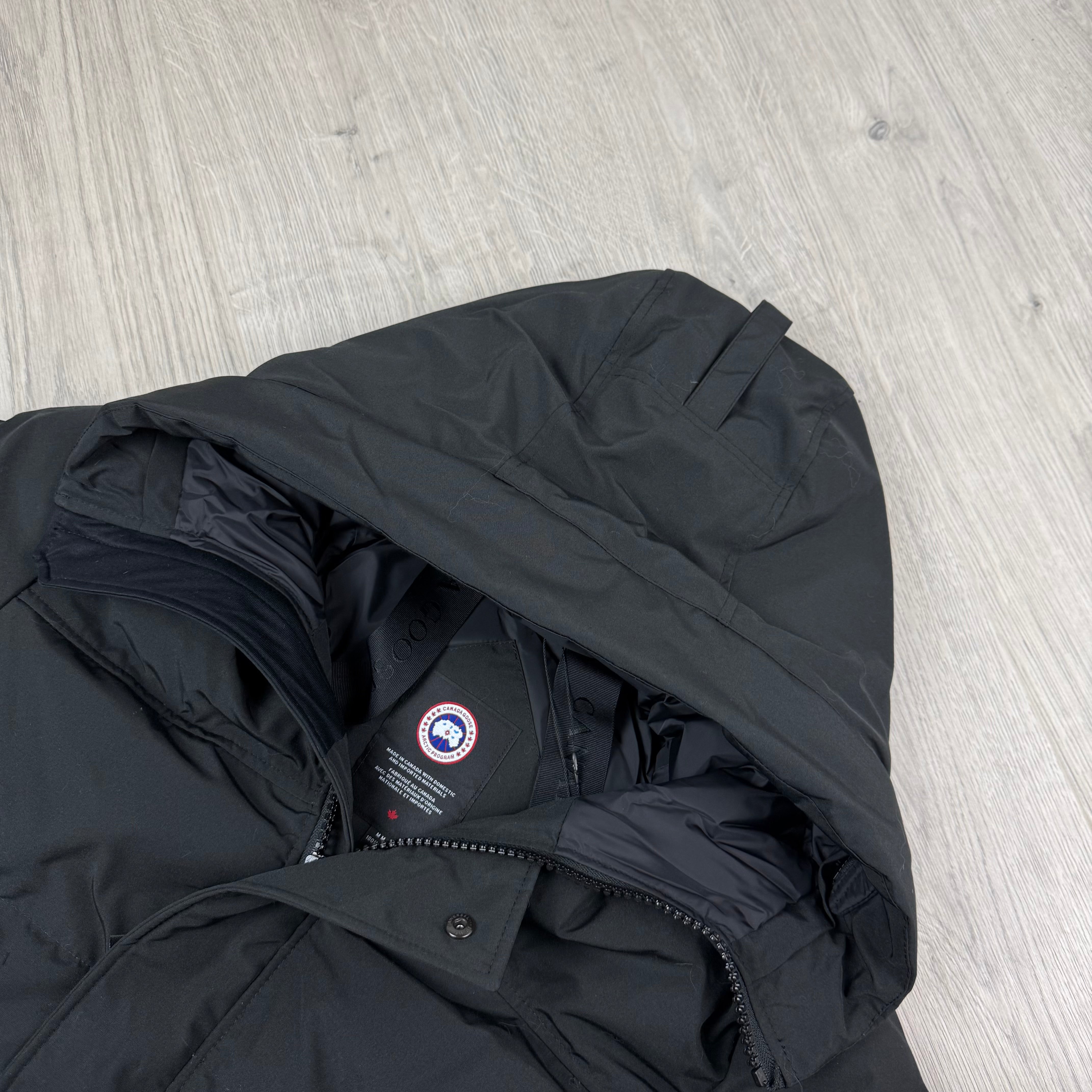 Canada Goose 'MacMillan' Parka in Black. On sale at Open Attire.