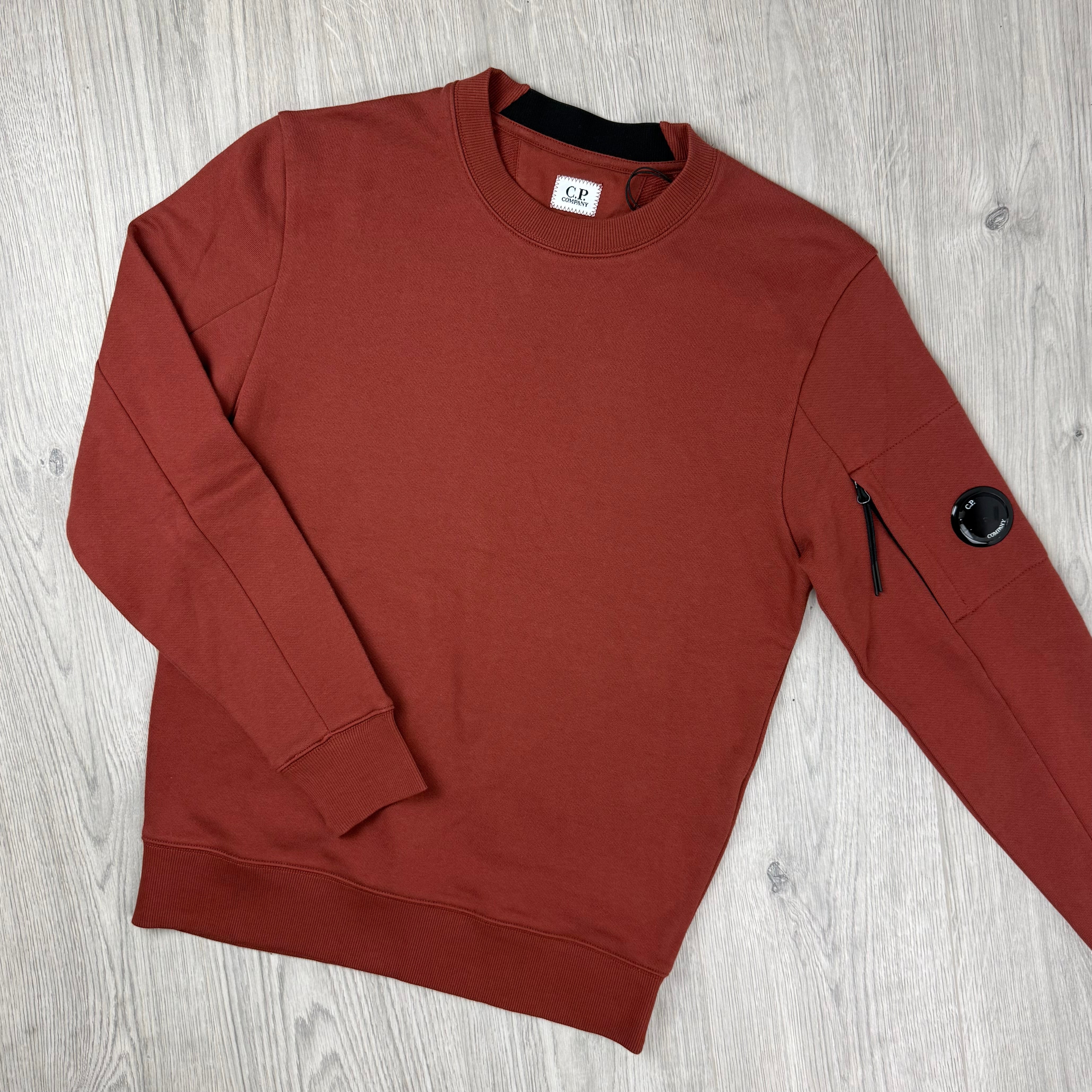 CP Company Raised Fleece Sweatshirt - Henna
