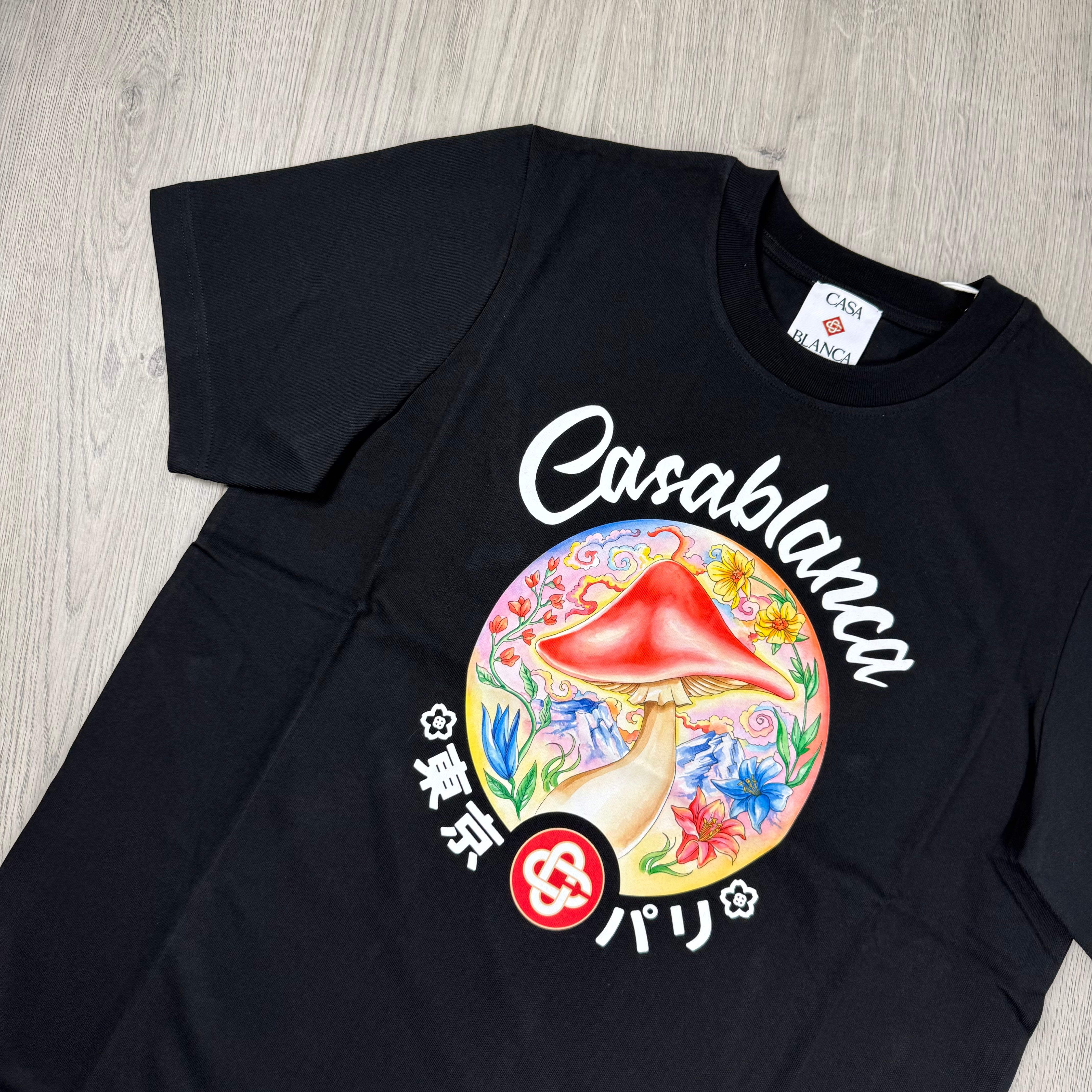 Casablanca 'Mushroom' T-Shirt - Black
