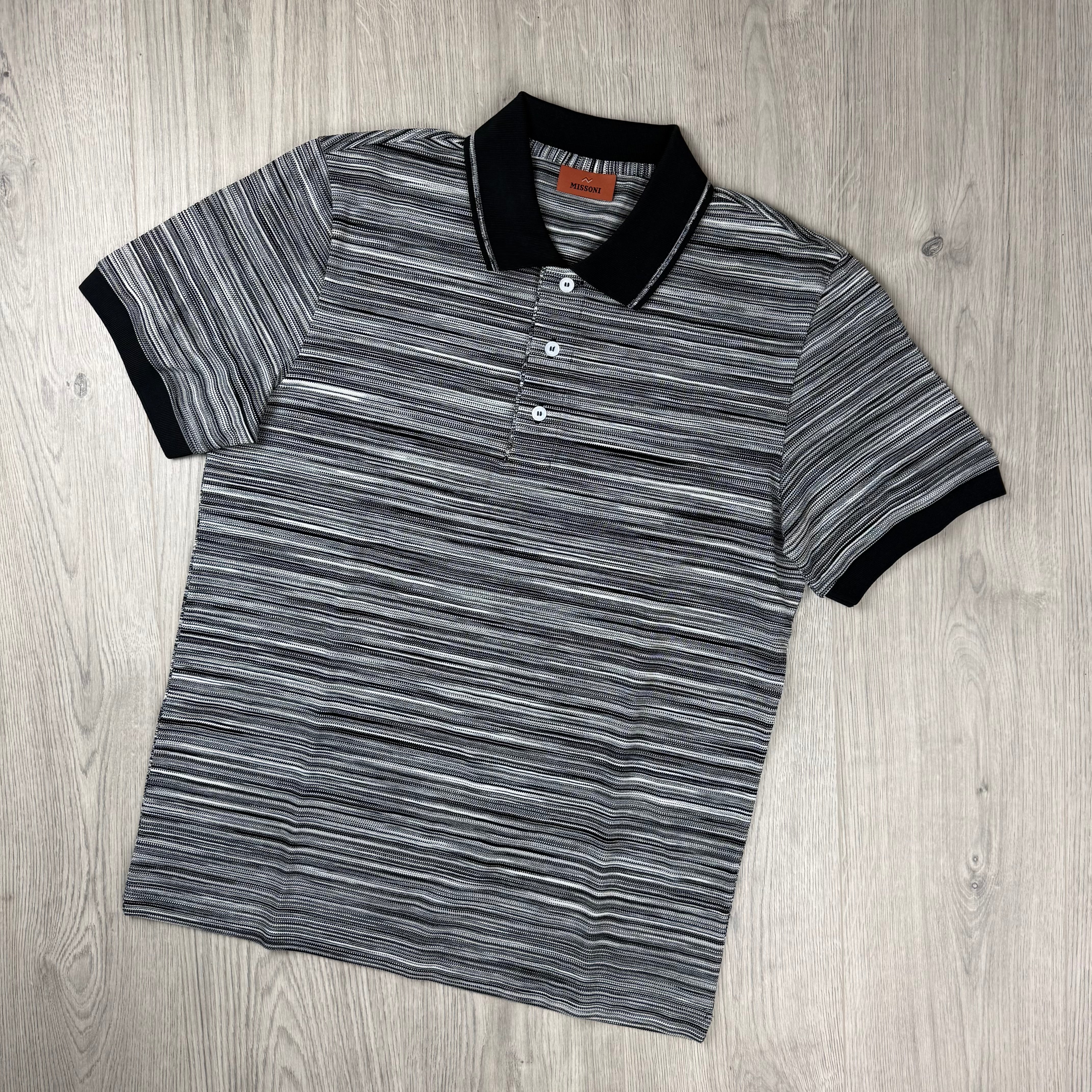 Missoni Space Dye Polo Shirt - Black