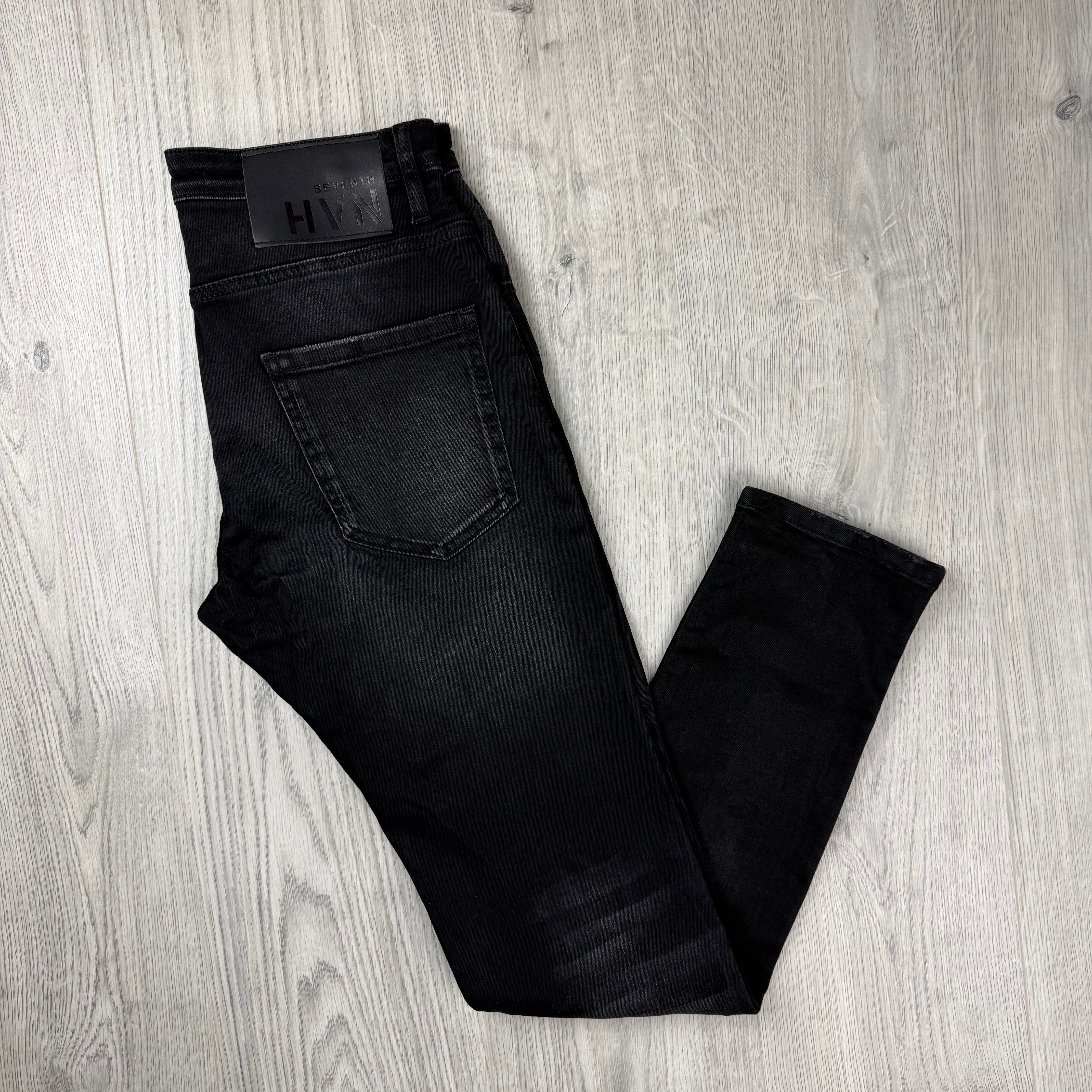 7TH HVN Slim Jeans - Black
