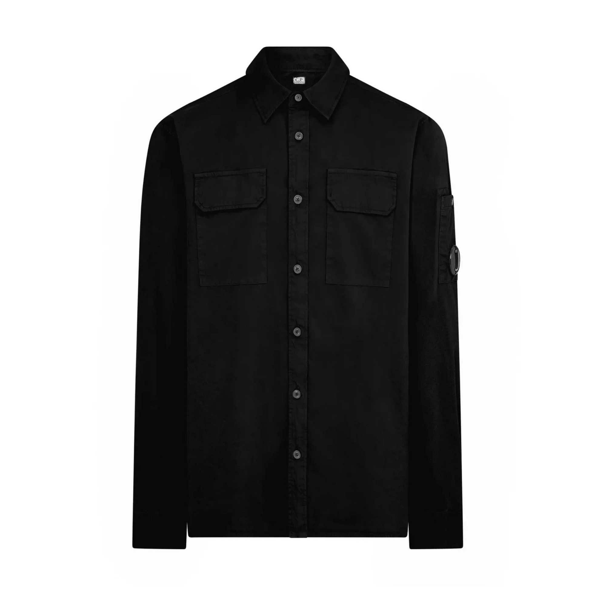 CP Company Button Overshirt - Black
