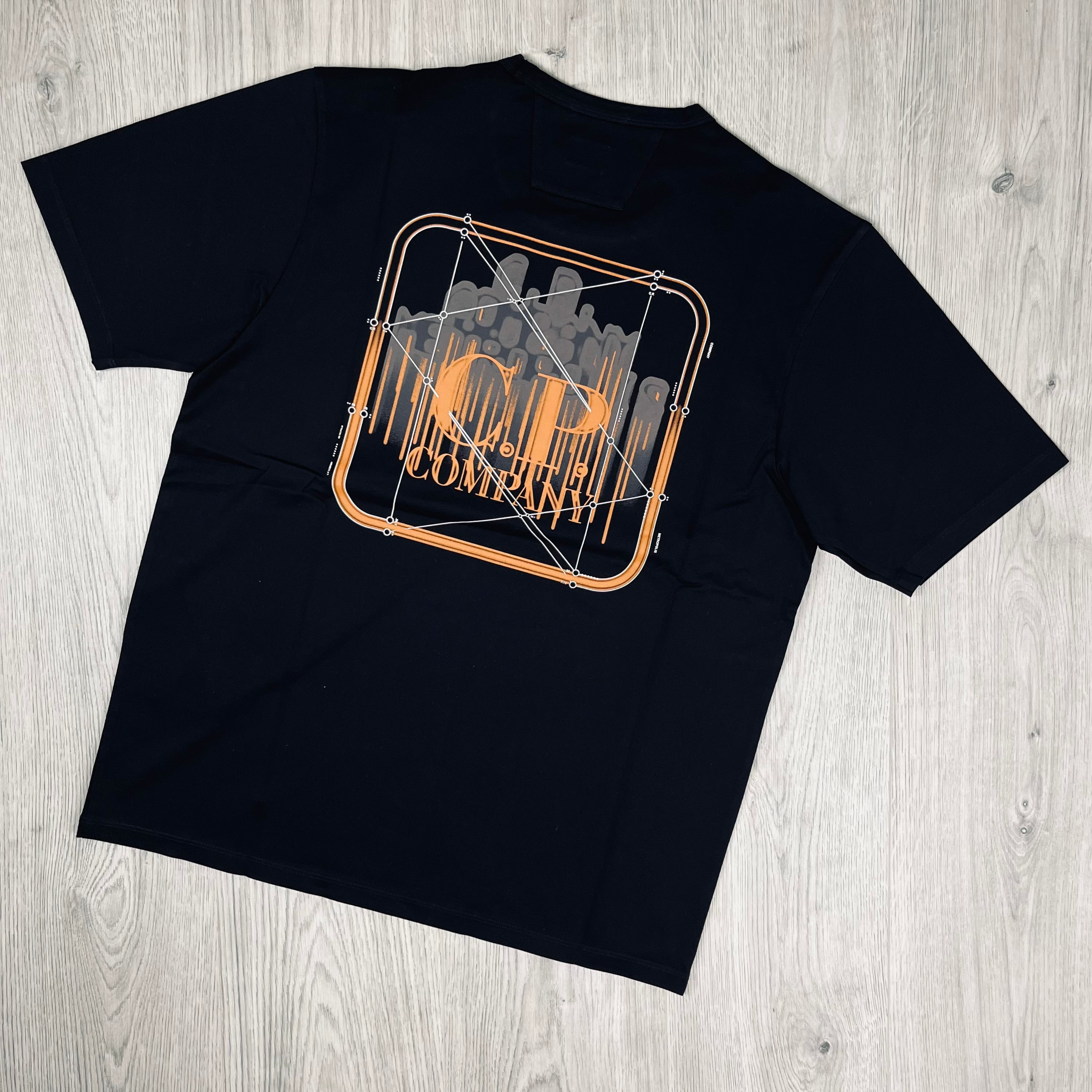 Men's CP Company Metropolis T-Shirt in Black. On sale at Open Attire.