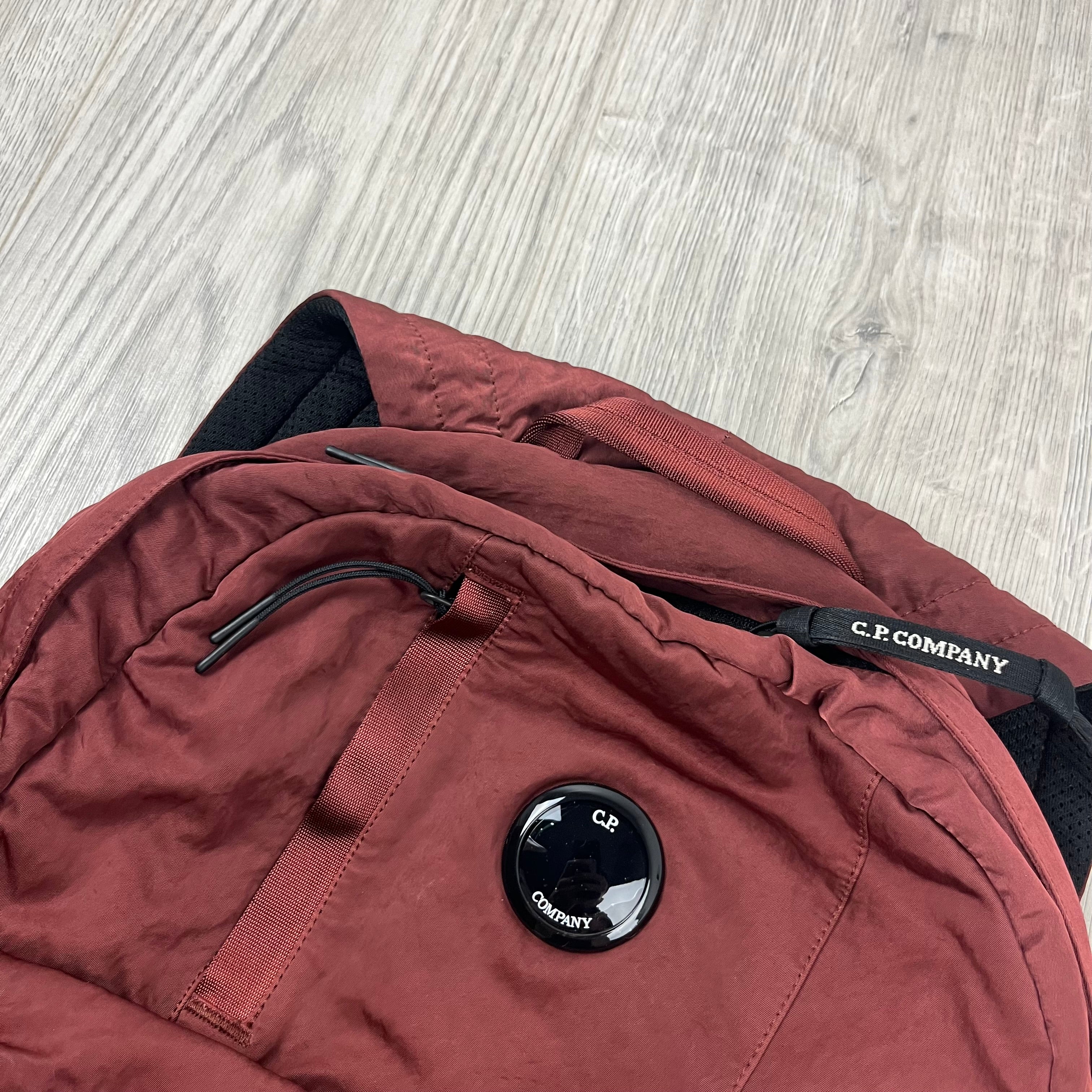 Men's CP Company Nylon-B Backpack in Sable. On sale at Open Attire.