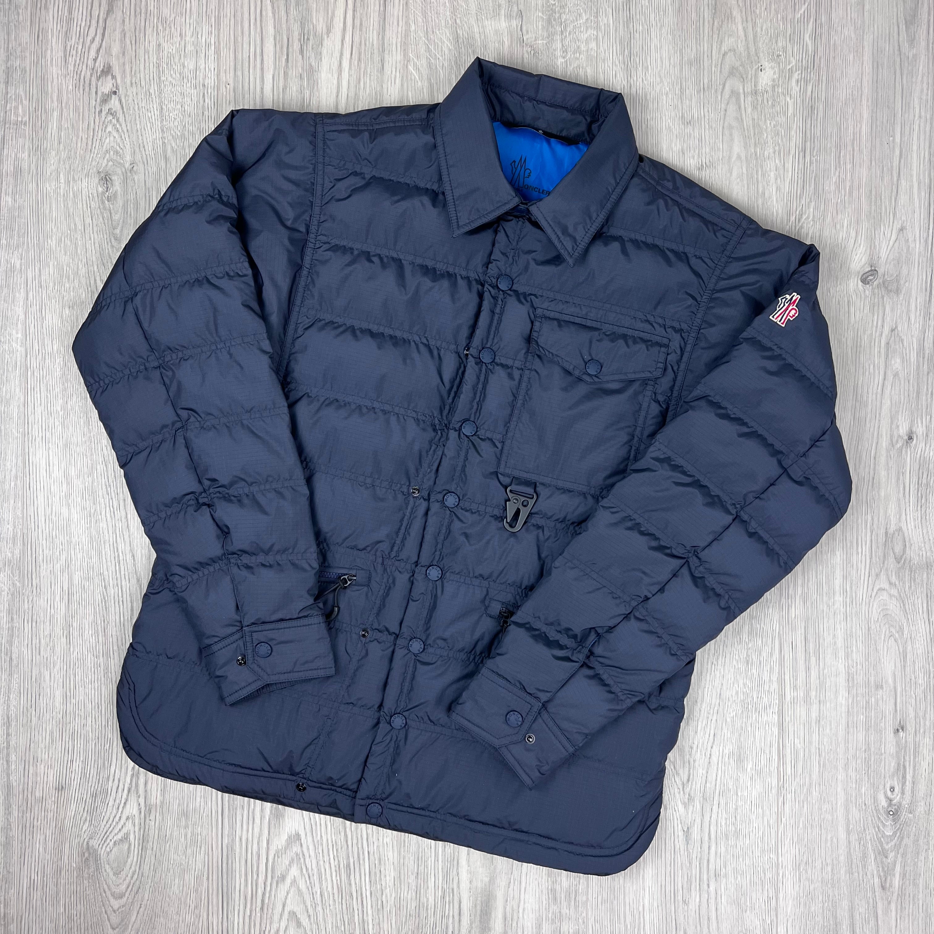 Men's Moncler Grenoble Lavachey Jacket in Navy Blue. On sale at Open Attire.