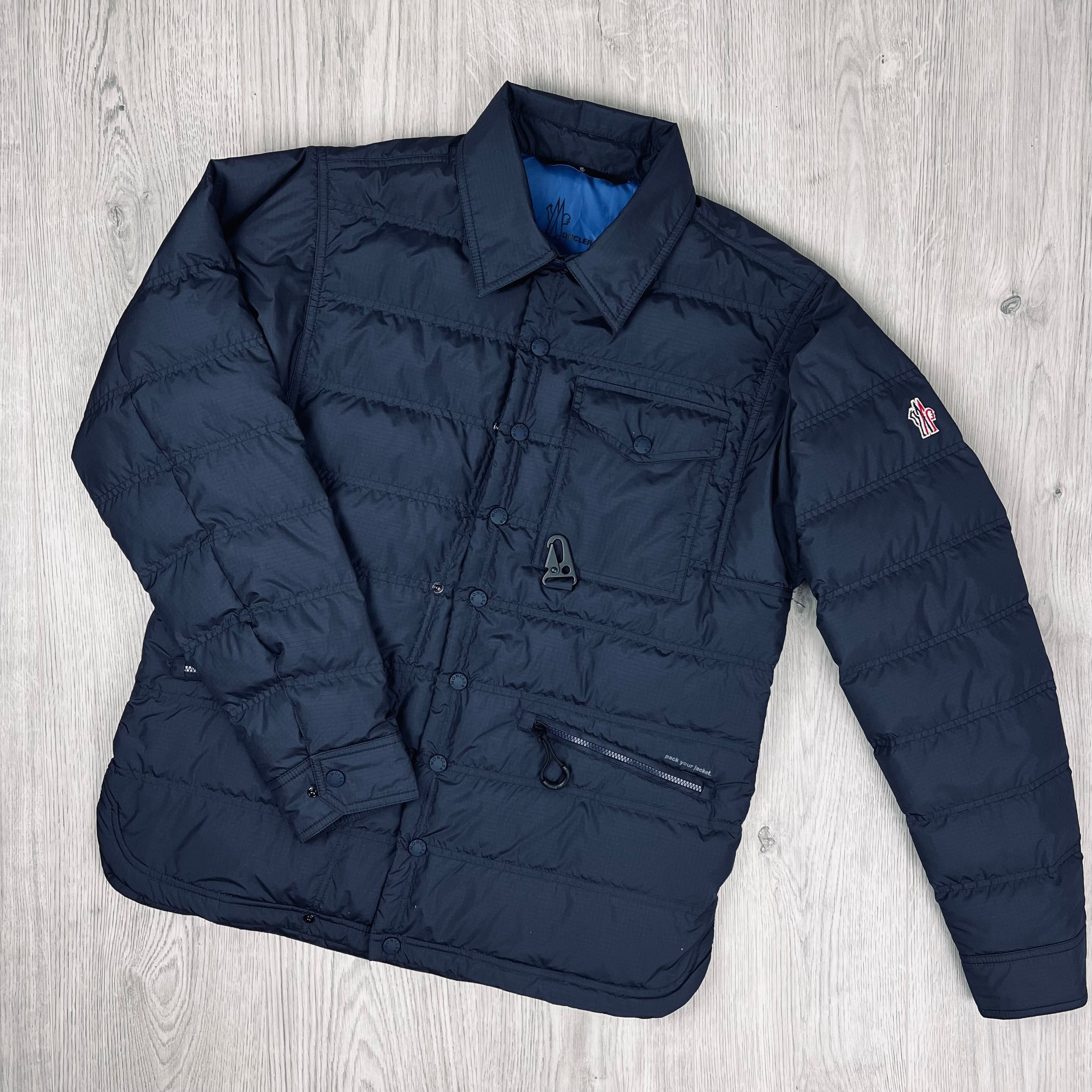 Men's Moncler Grenoble Lavachey Jacket in Navy Blue. On sale at Open Attire.