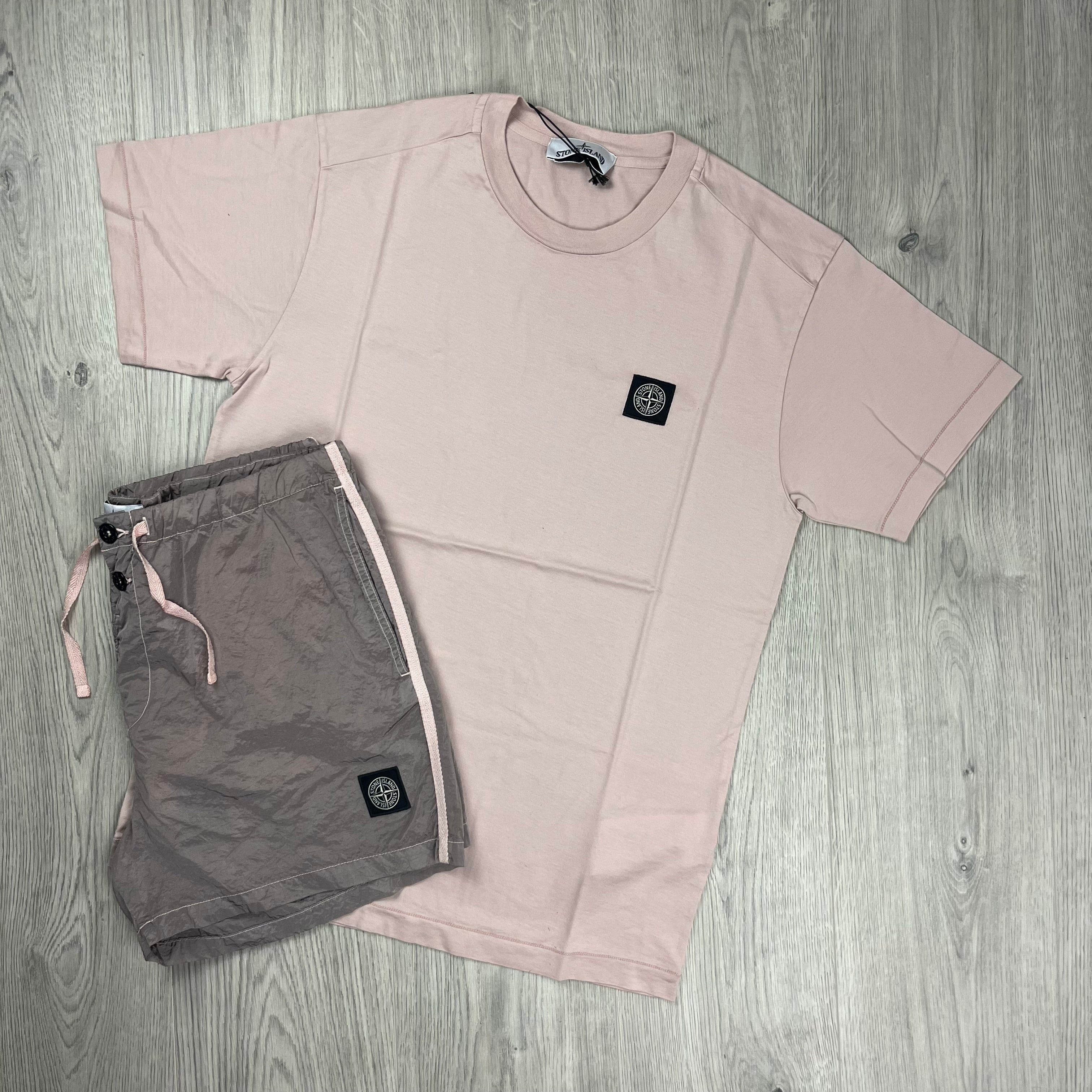 Stone Island Holiday Set in Antique Rose. On sale at Open Attire.
