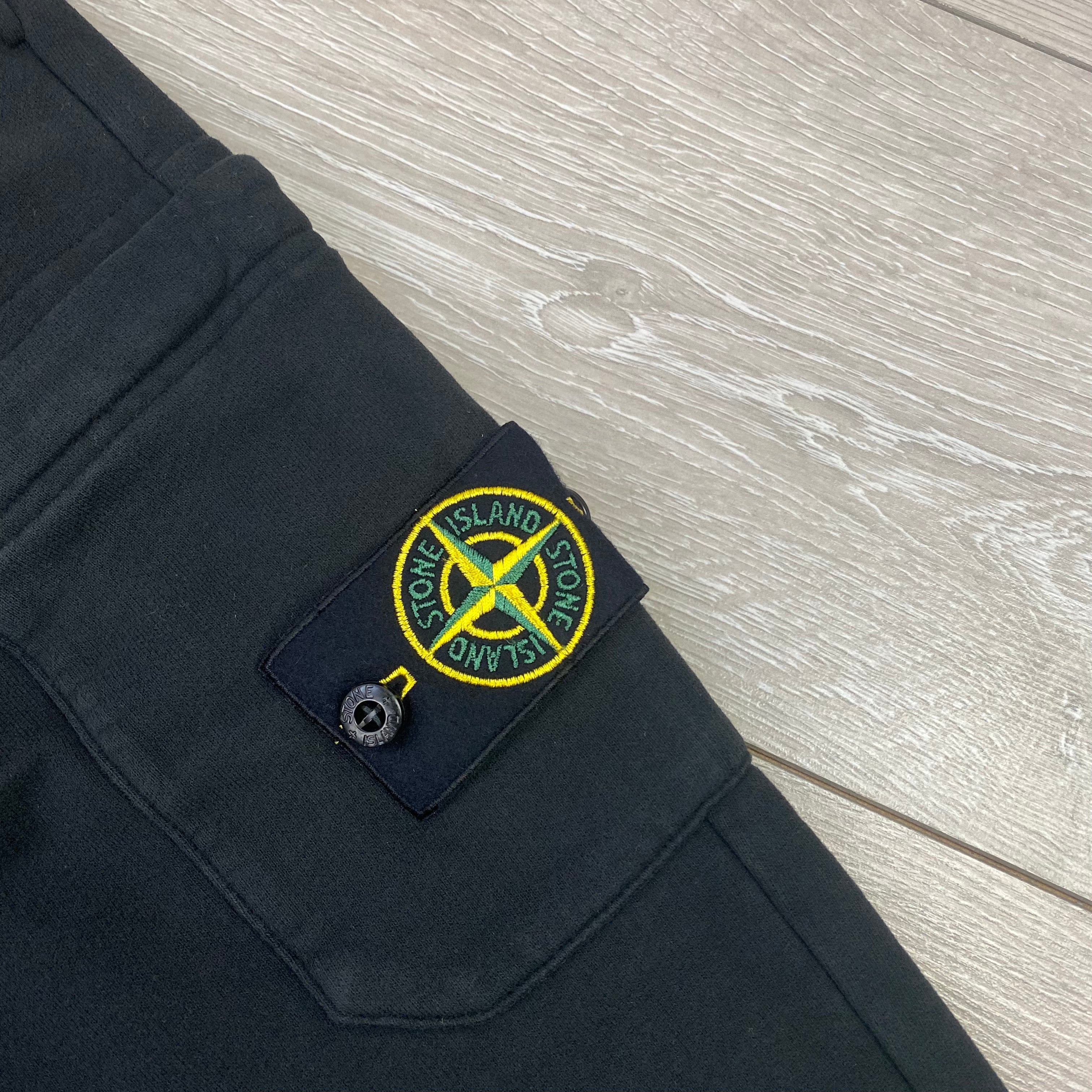 Stone Island cotton Sweatpants in Black. On sale at Open Attire.