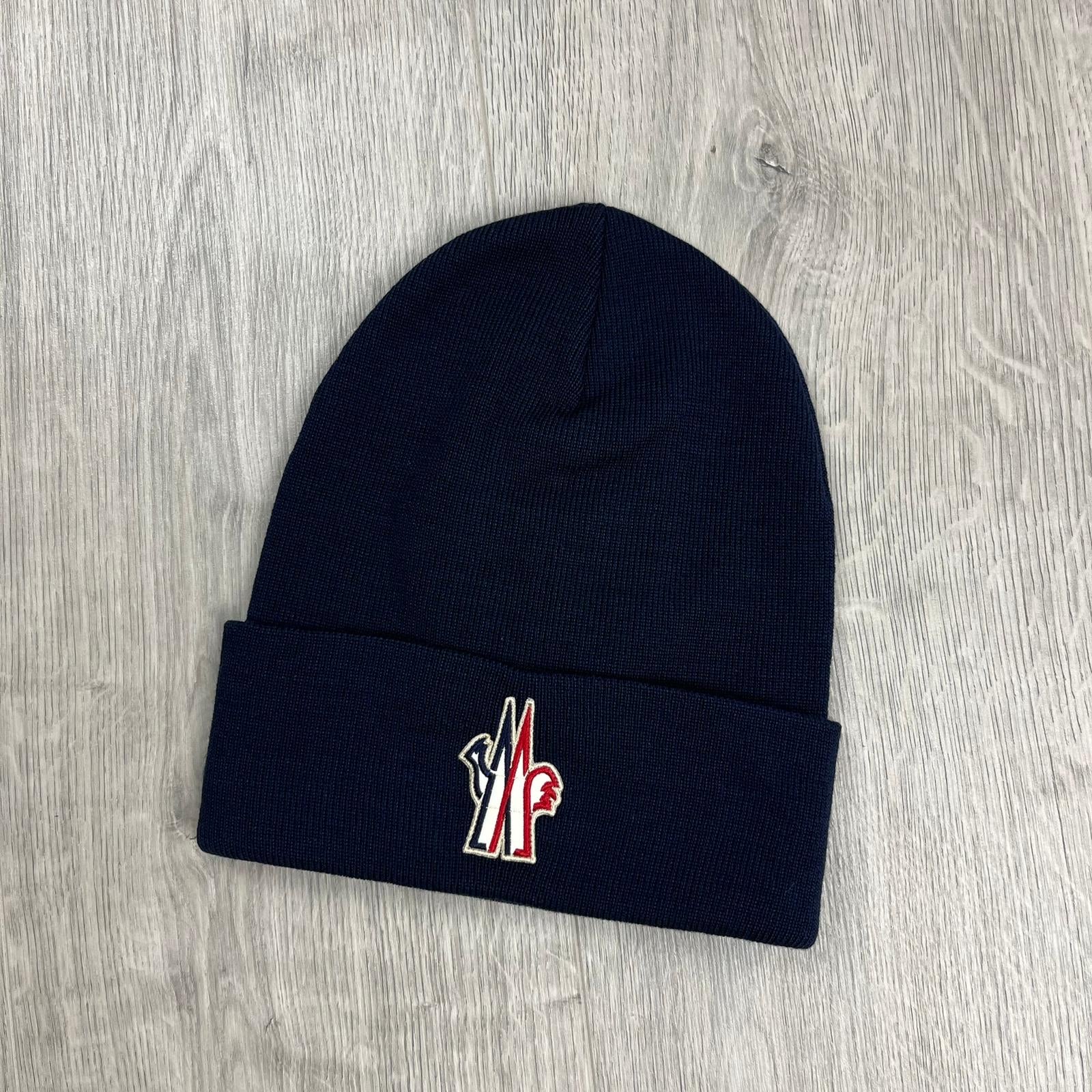 Moncler Grenoble Wool Beanie - Navy