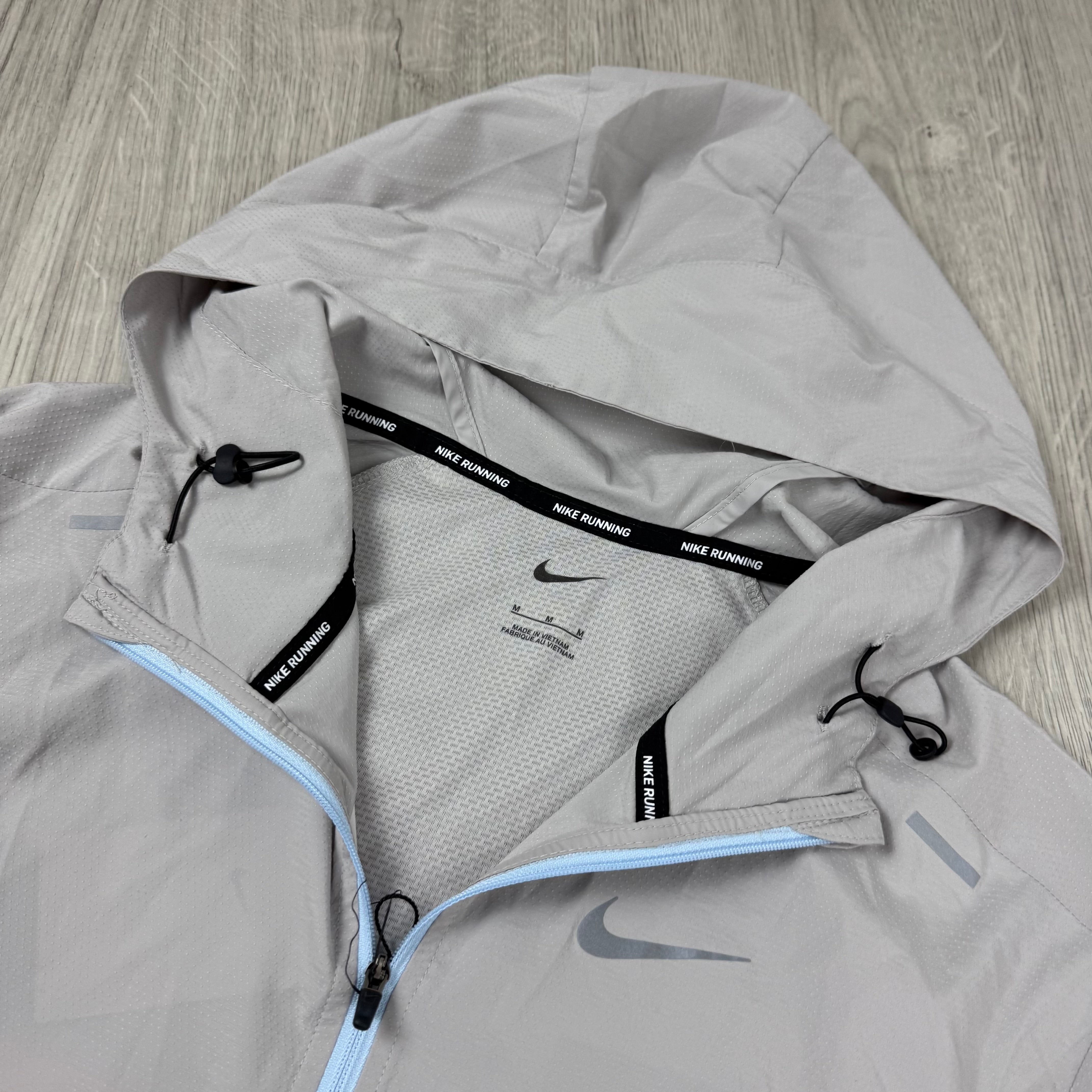 Nike Miler Repel Windbreaker - Grey/Orange