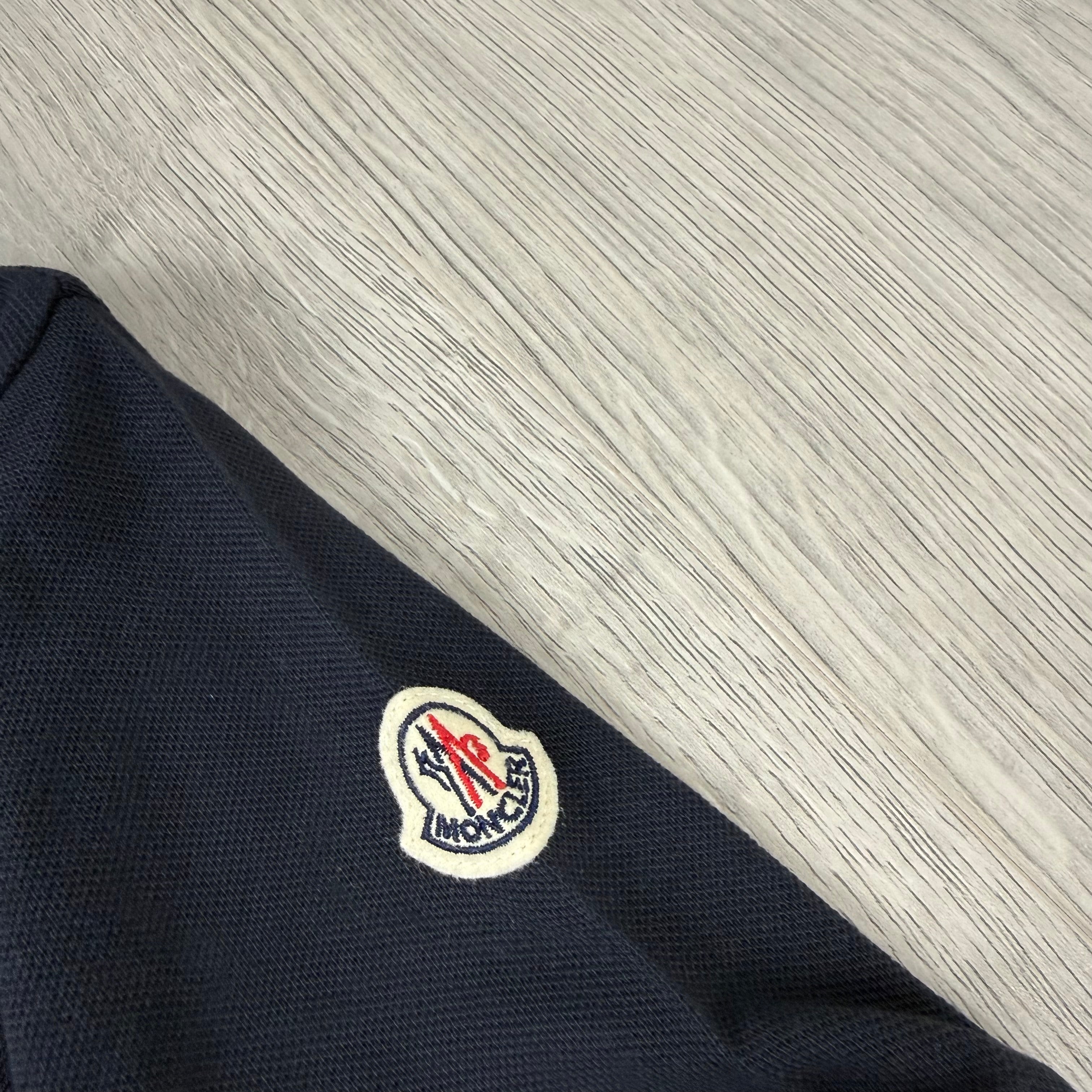 Moncler Junior Trim Polo Shirt - Navy