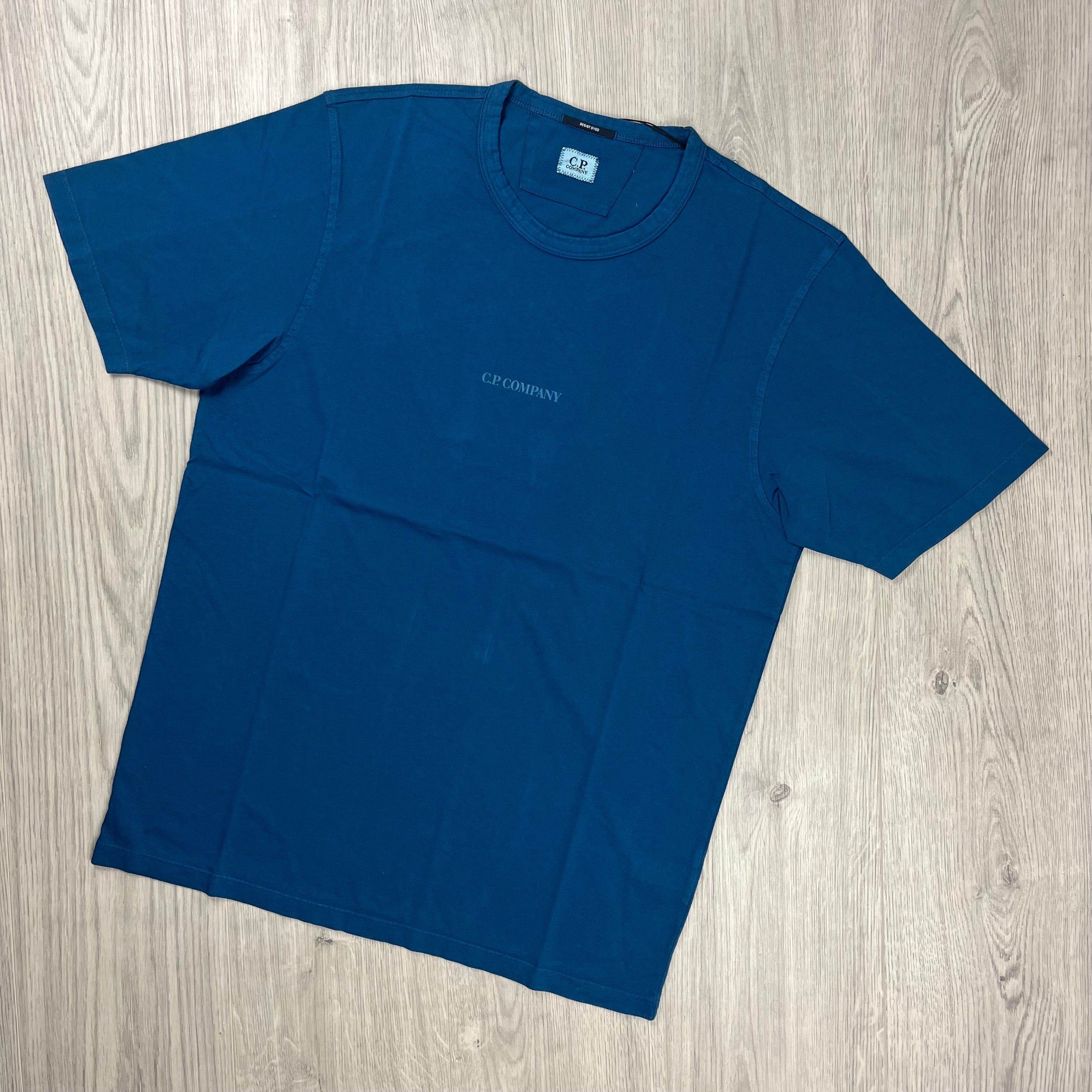 CP Company Printed T-Shirt  - Ink Blue