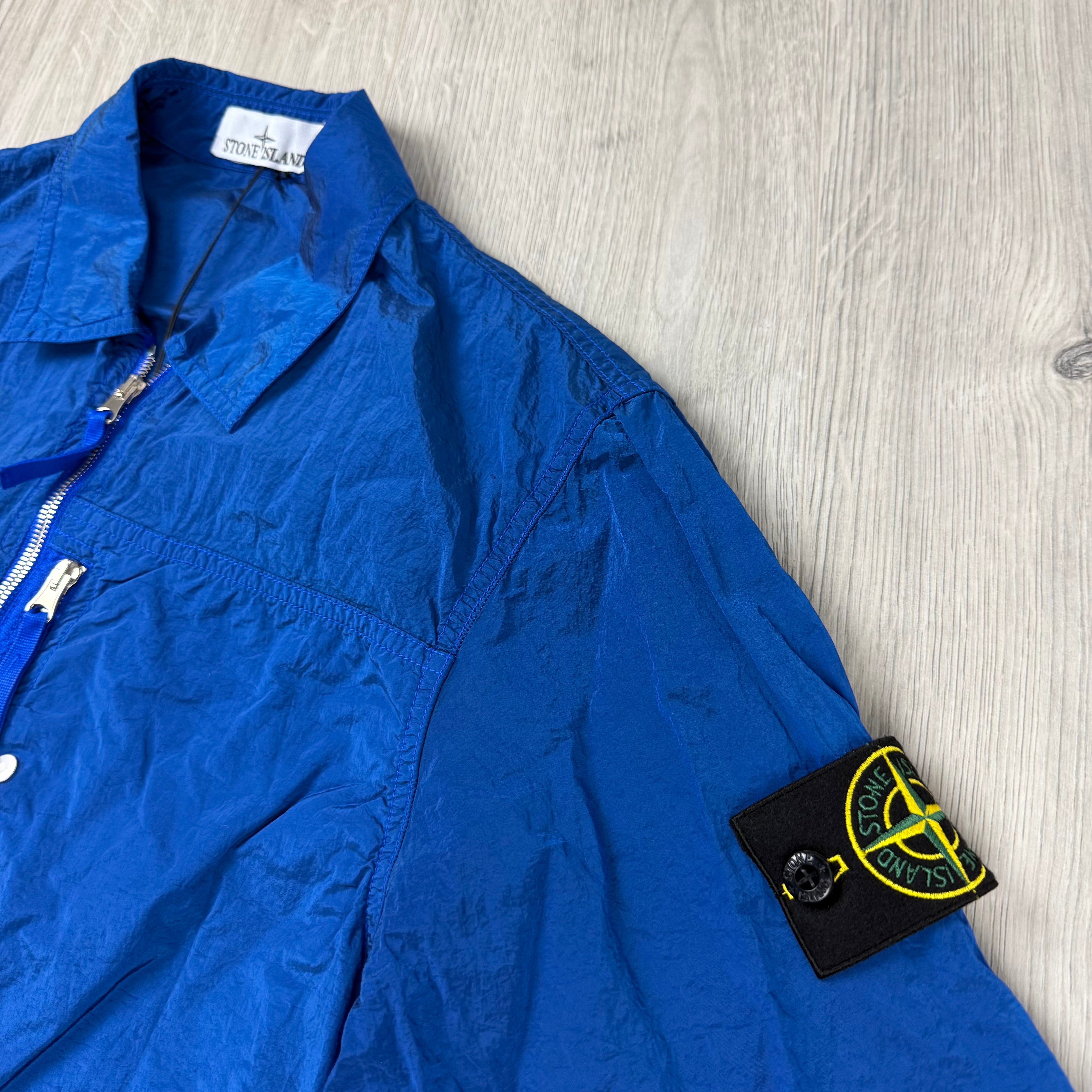 Stone Island Metal Overshirt - Bright Blue