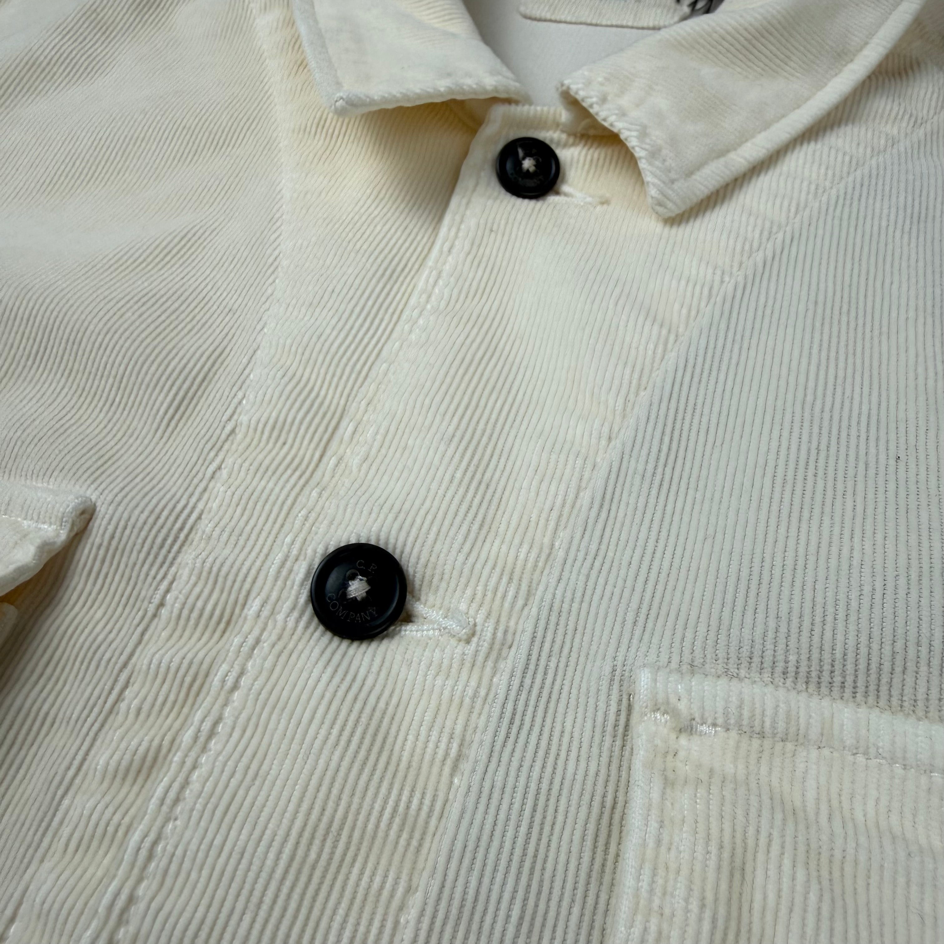 CP Company Corduroy Overshirt - Pistachio Shell