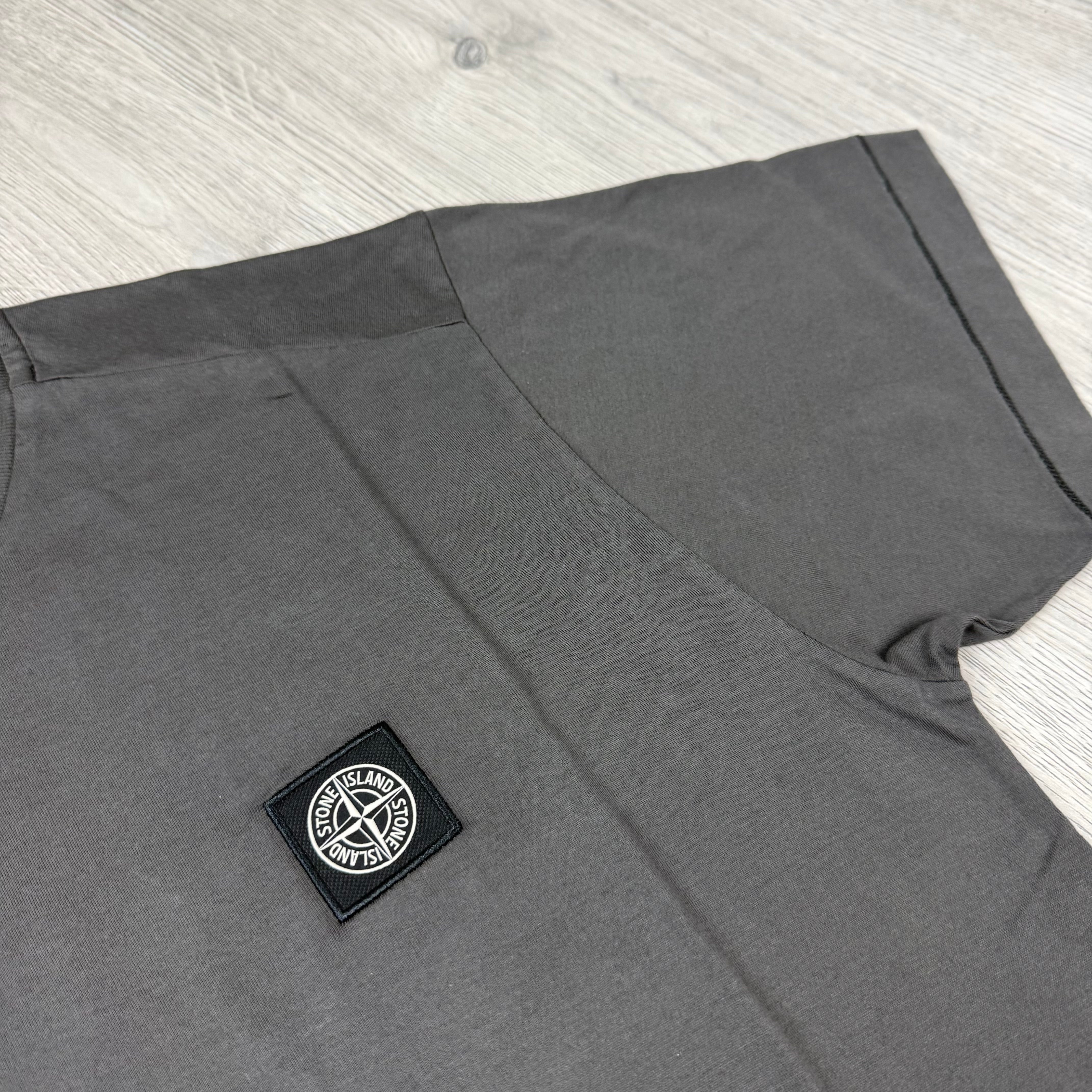 Stone Island Patch T-Shirt - Charcoal