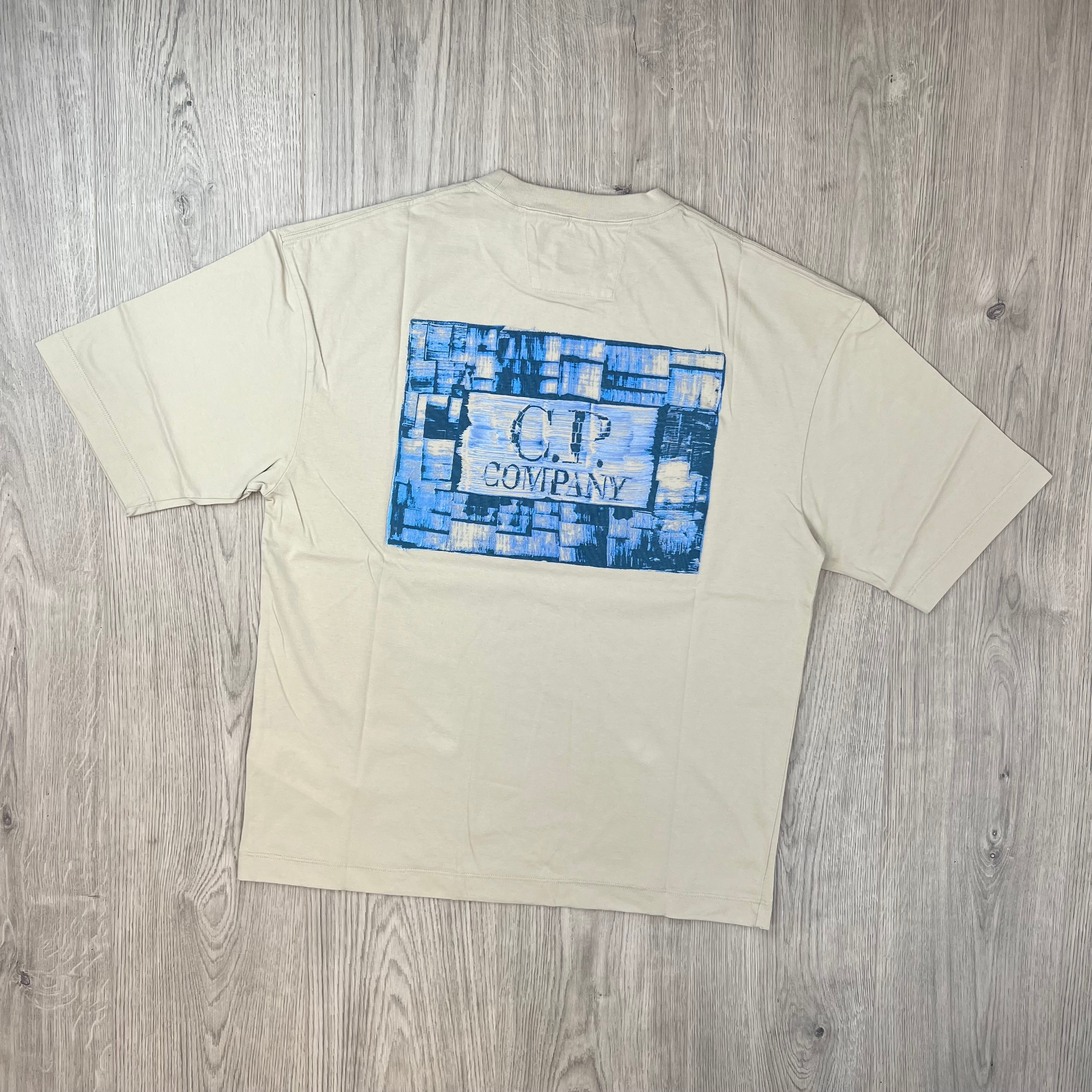 CP Company Logo T-Shirt - Silver Birch