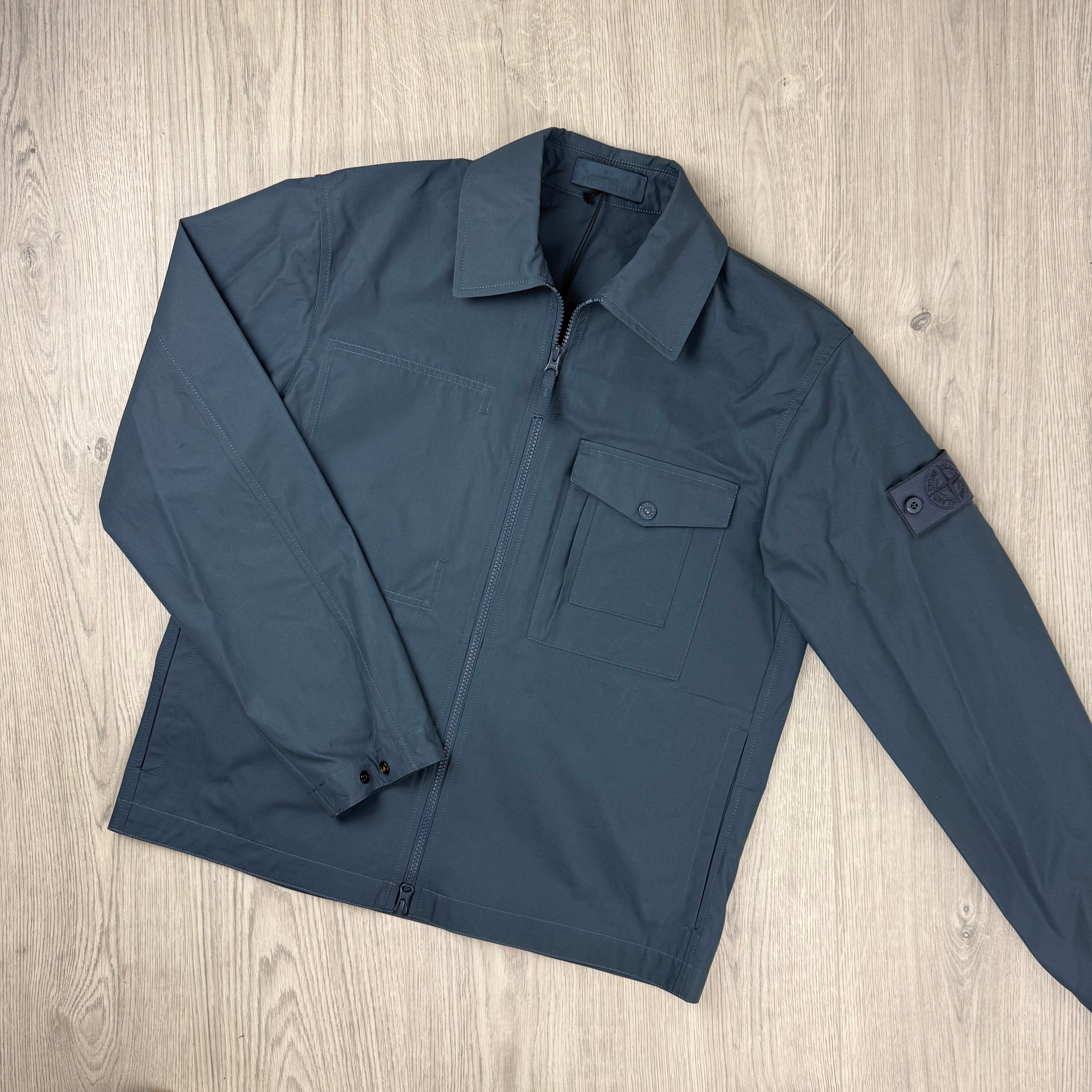 Stone Island Ghost Overshirt - Slate Blue