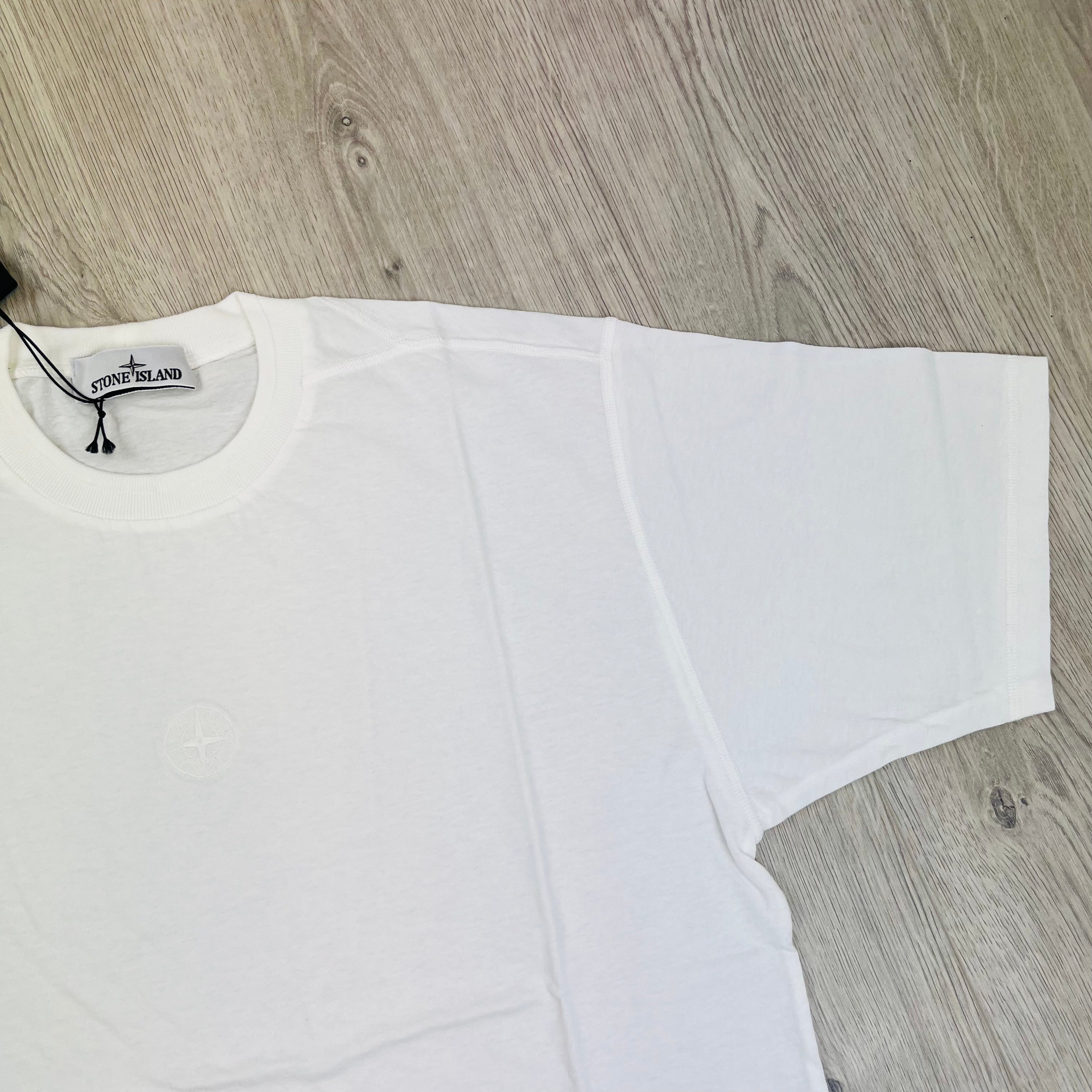 Stone Island Embroidered T-Shirt - White