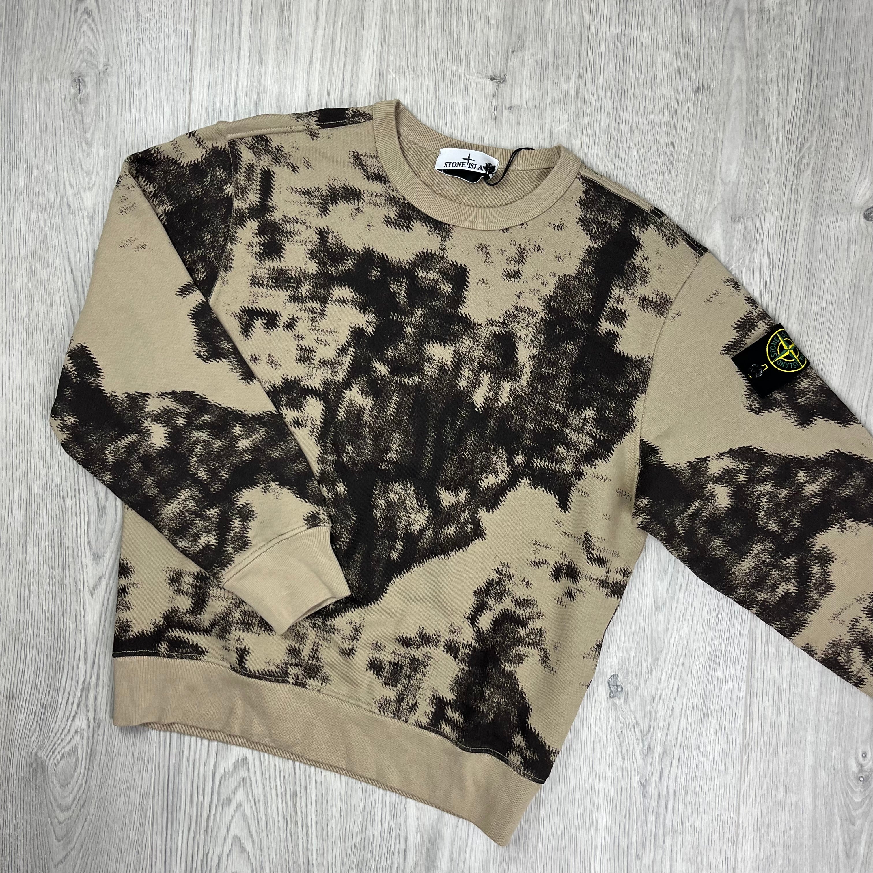 Stone Island Camo Sweatshirt - Brown