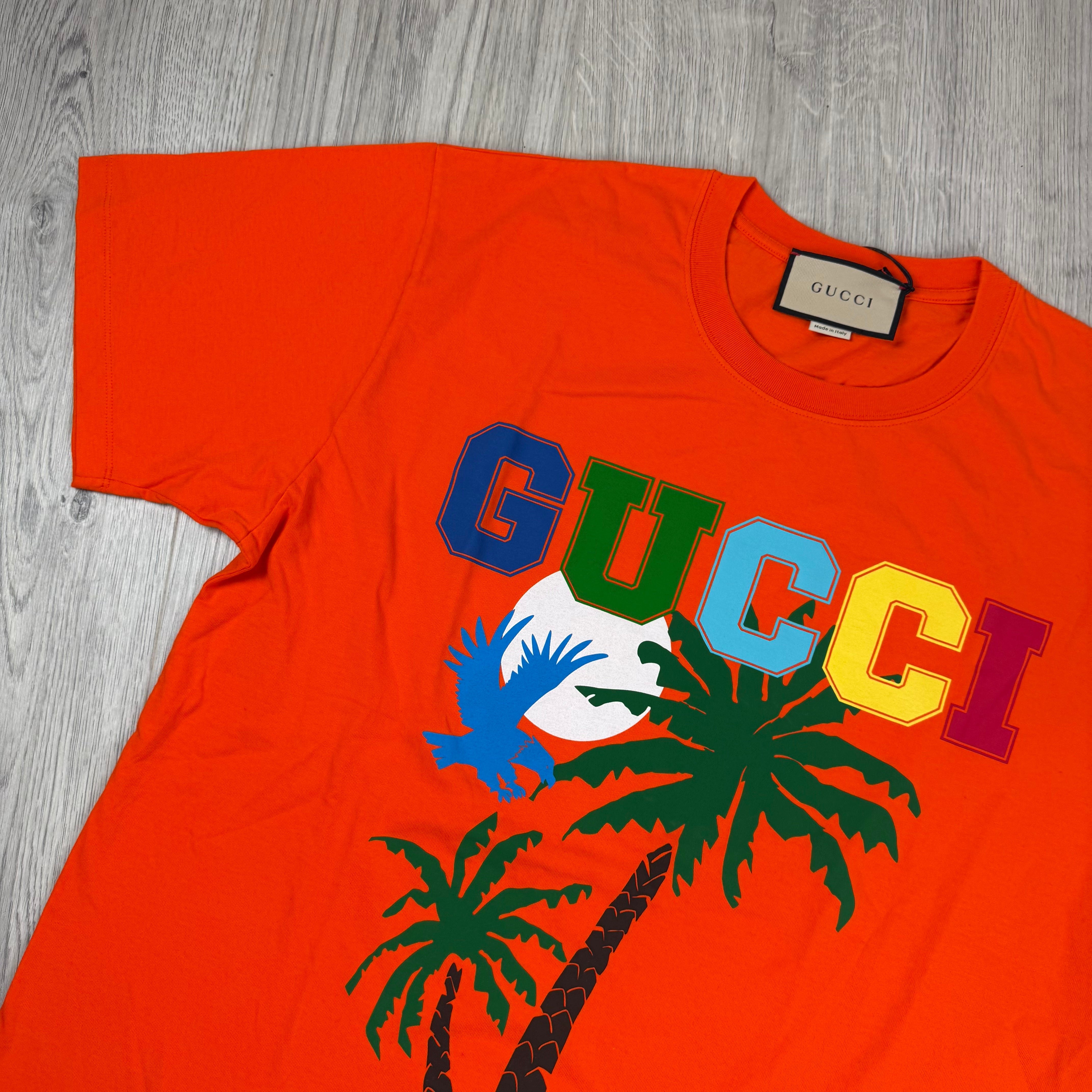 Gucci Palm T-Shirt - Orange