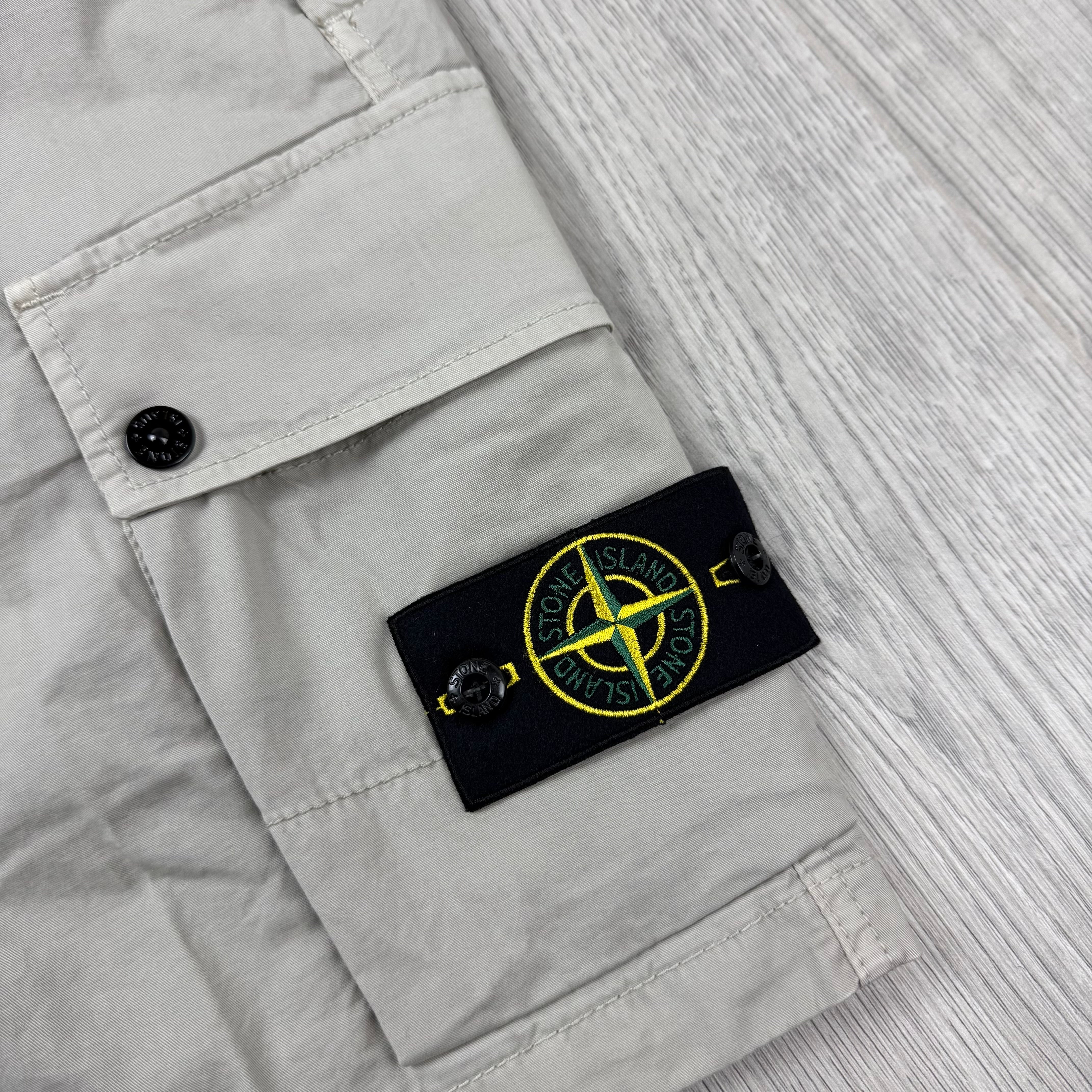 Stone Island Cargo Shorts - Pearl Grey