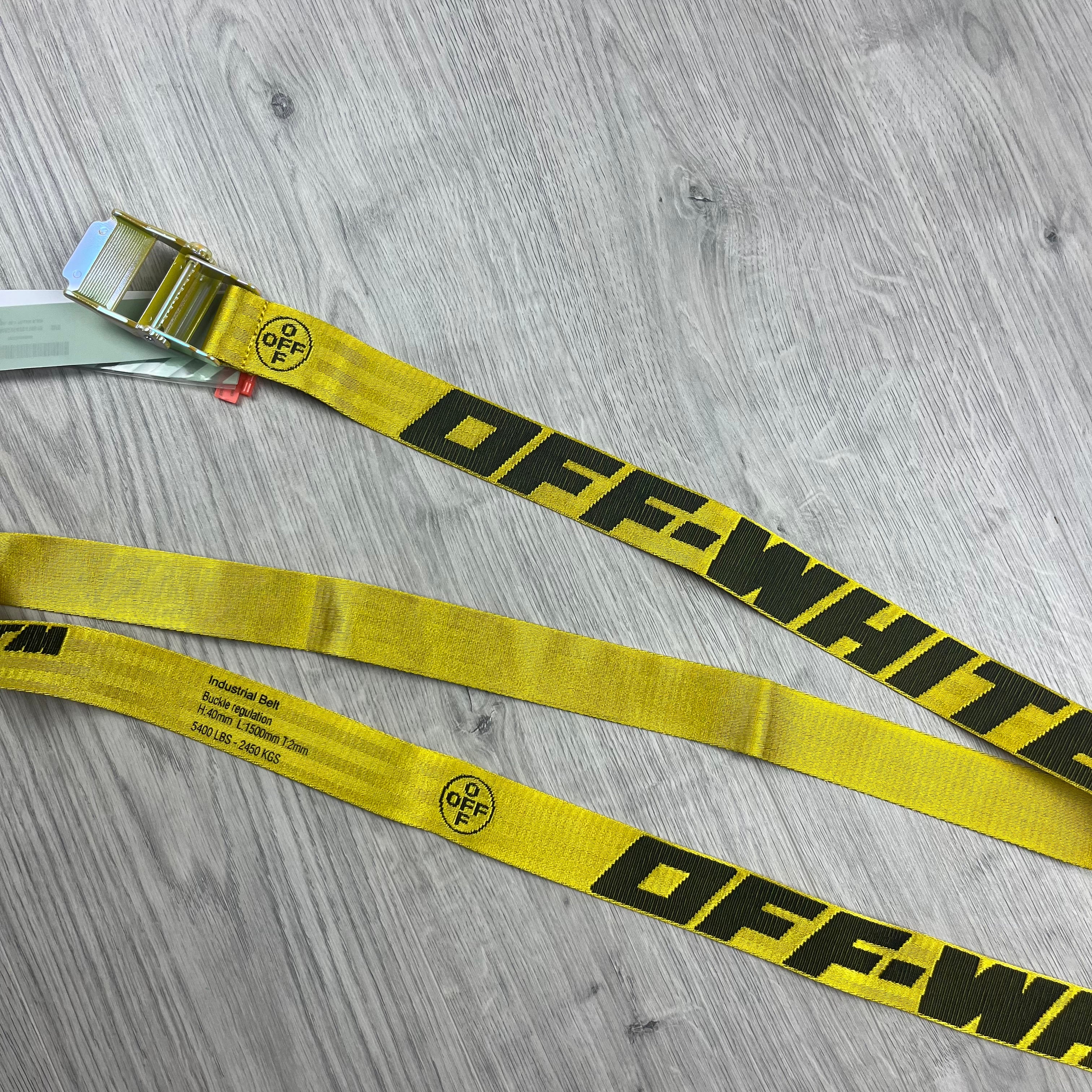 Off-White Industrial Belt - Yellow