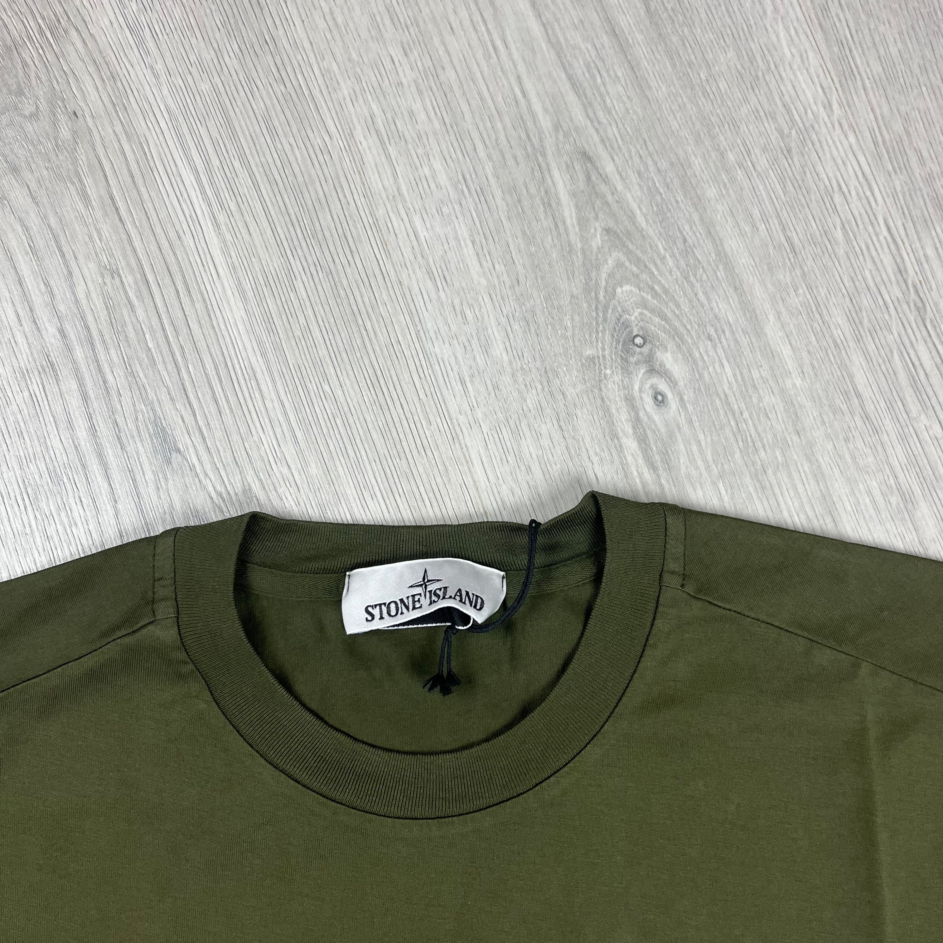 Stone Island Patch T-Shirt - Olive