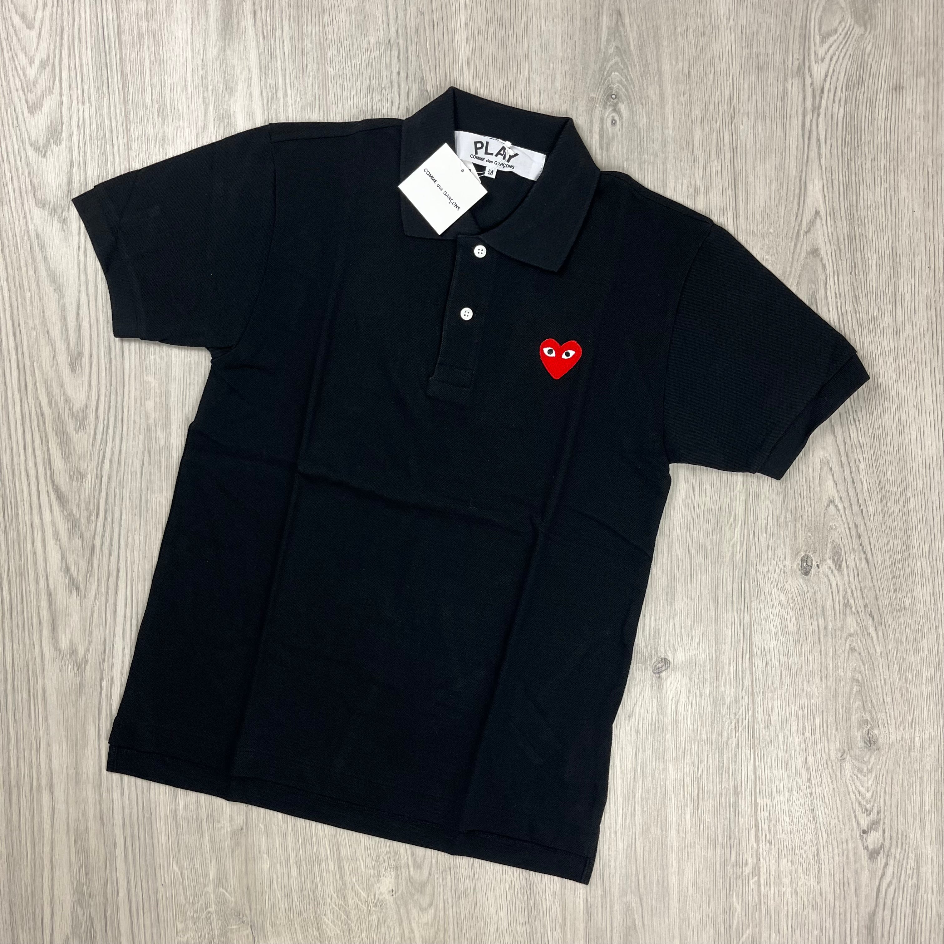 Comme des Garçons PLAY Polo Shirt - Black