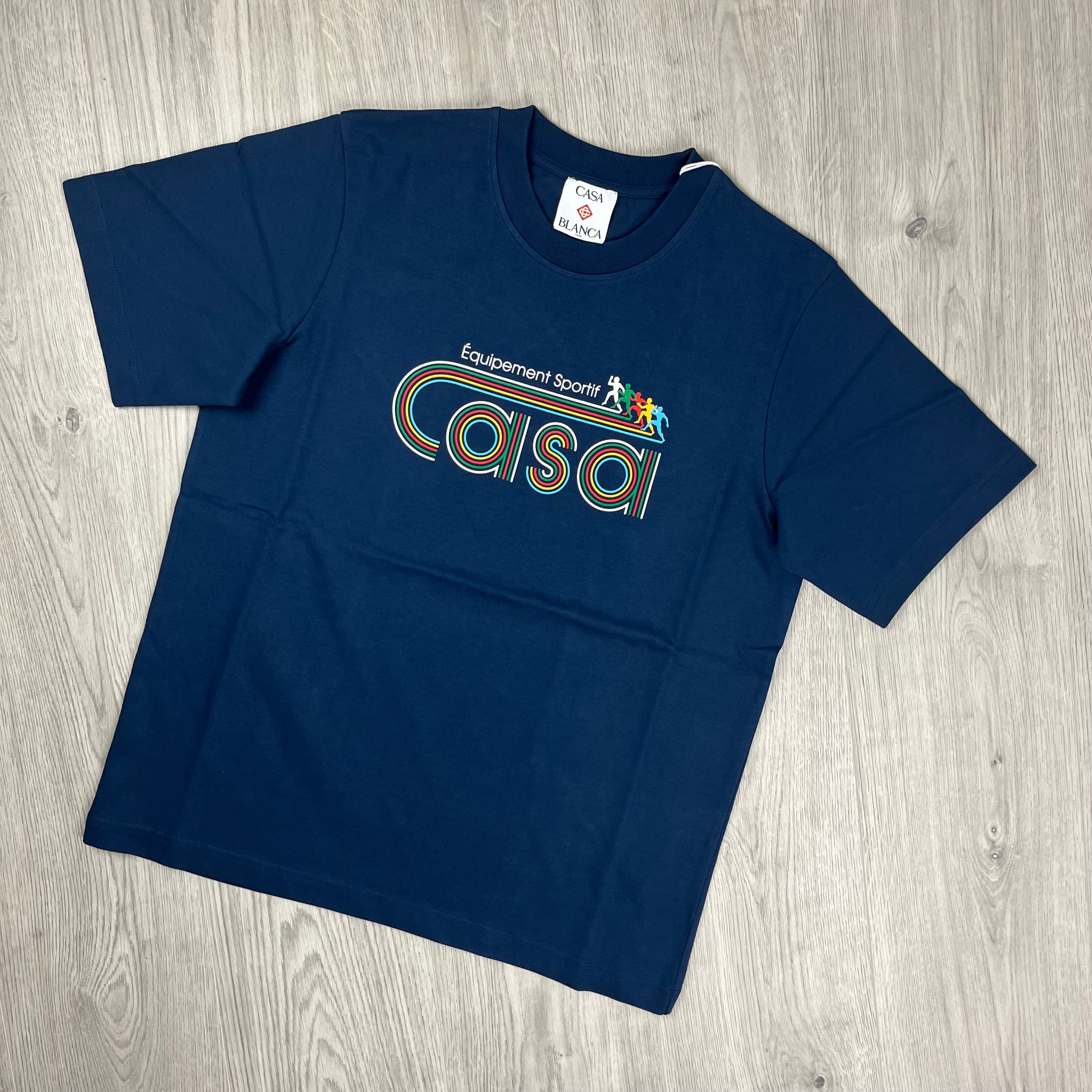 Casablanca Graphic T-Shirt - Navy