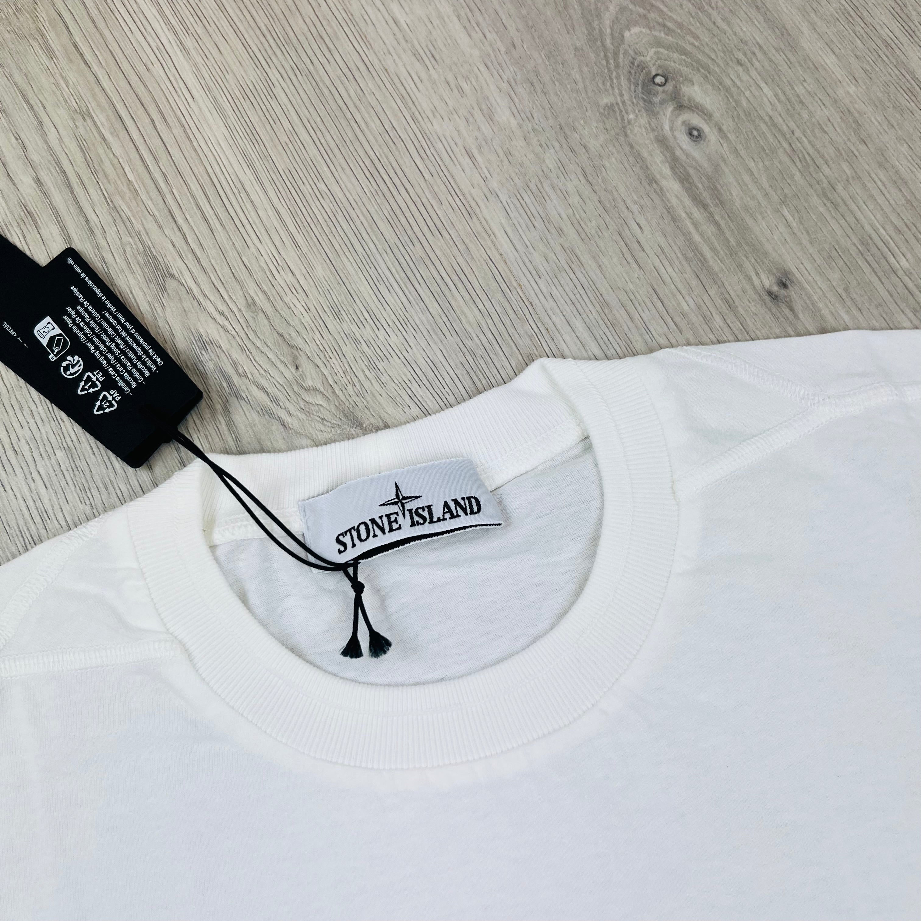 Stone Island Embroidered T-Shirt - White