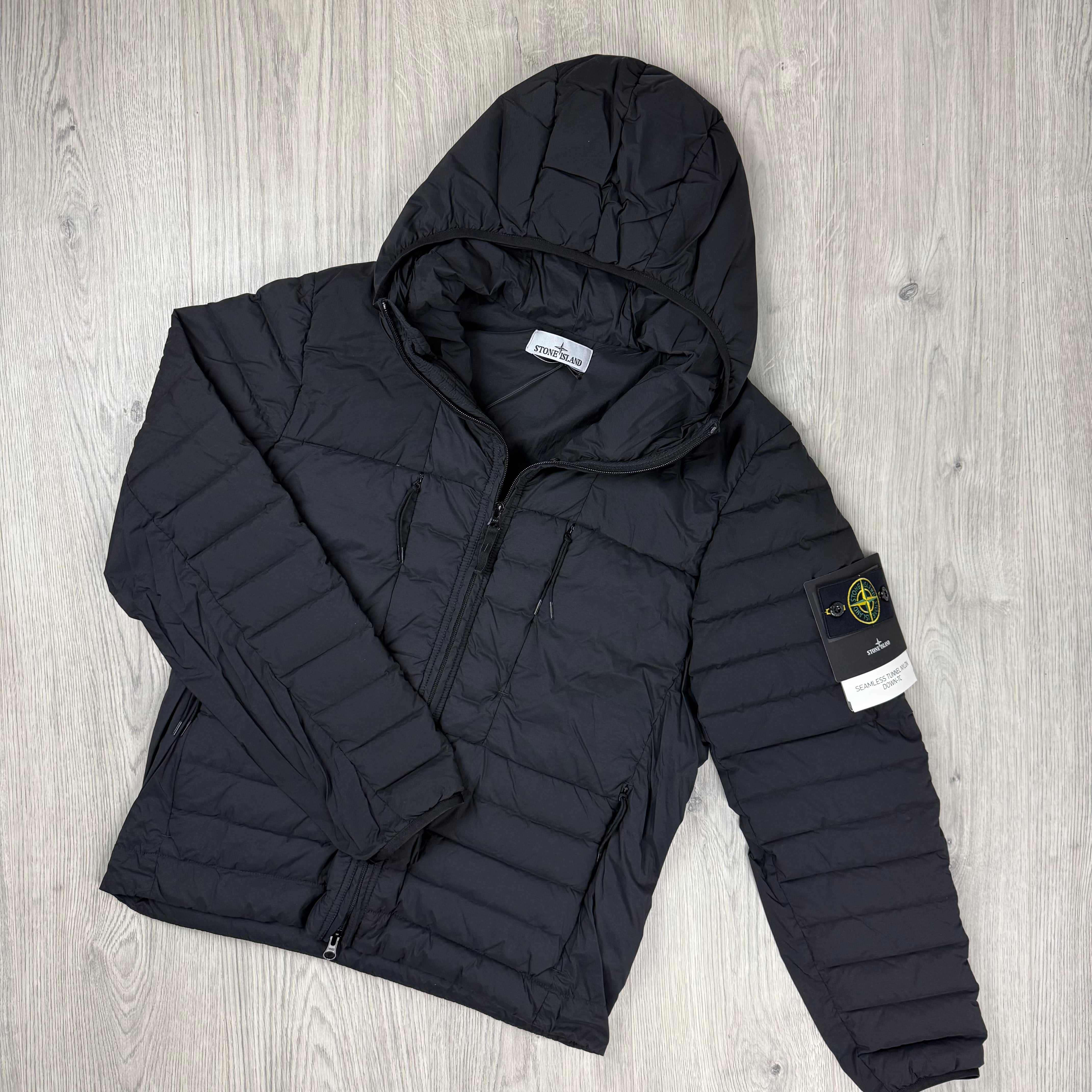 Stone Island Seamless Down Jacket - Black