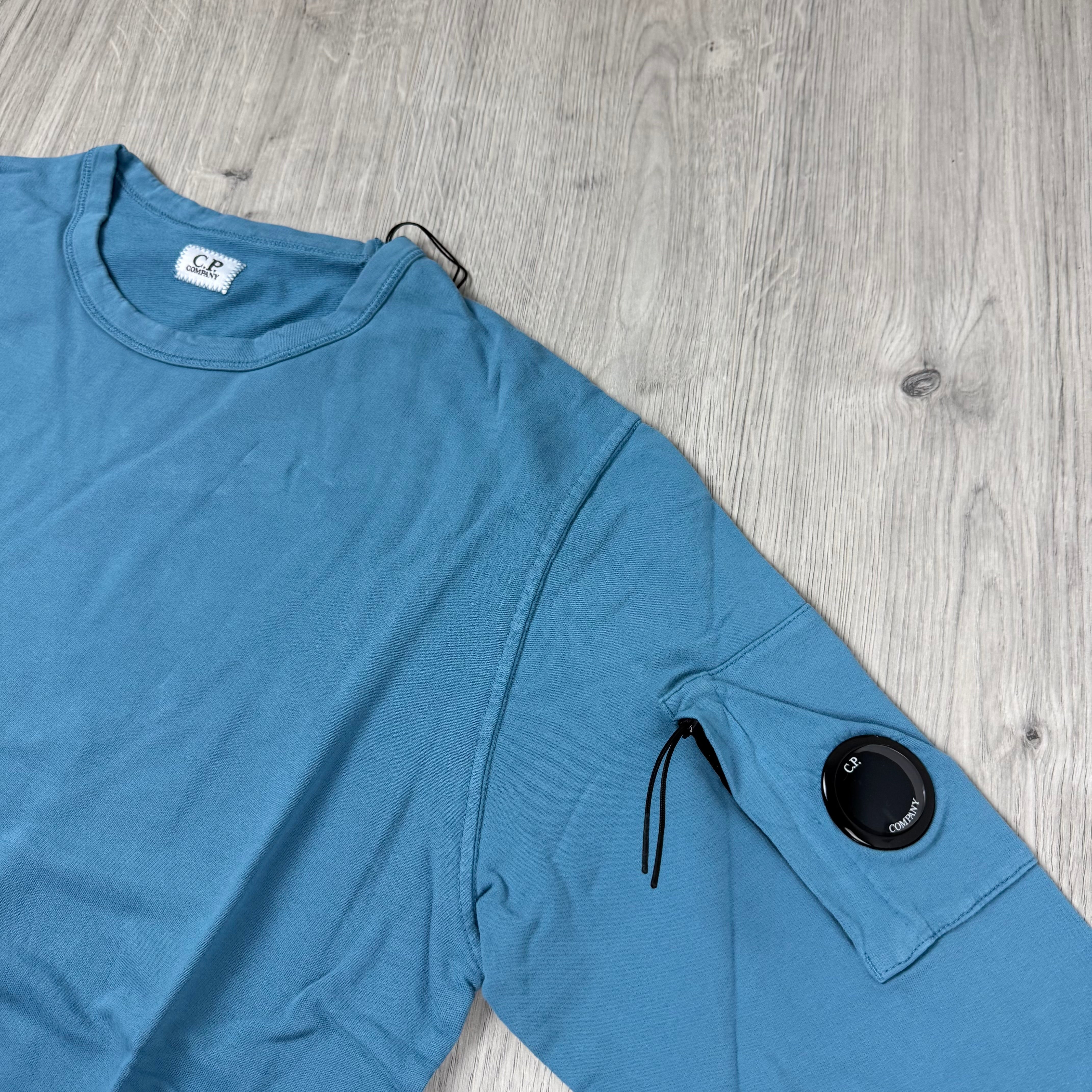 CP Company Light Fleece Sweatshirt - Aegean Blue