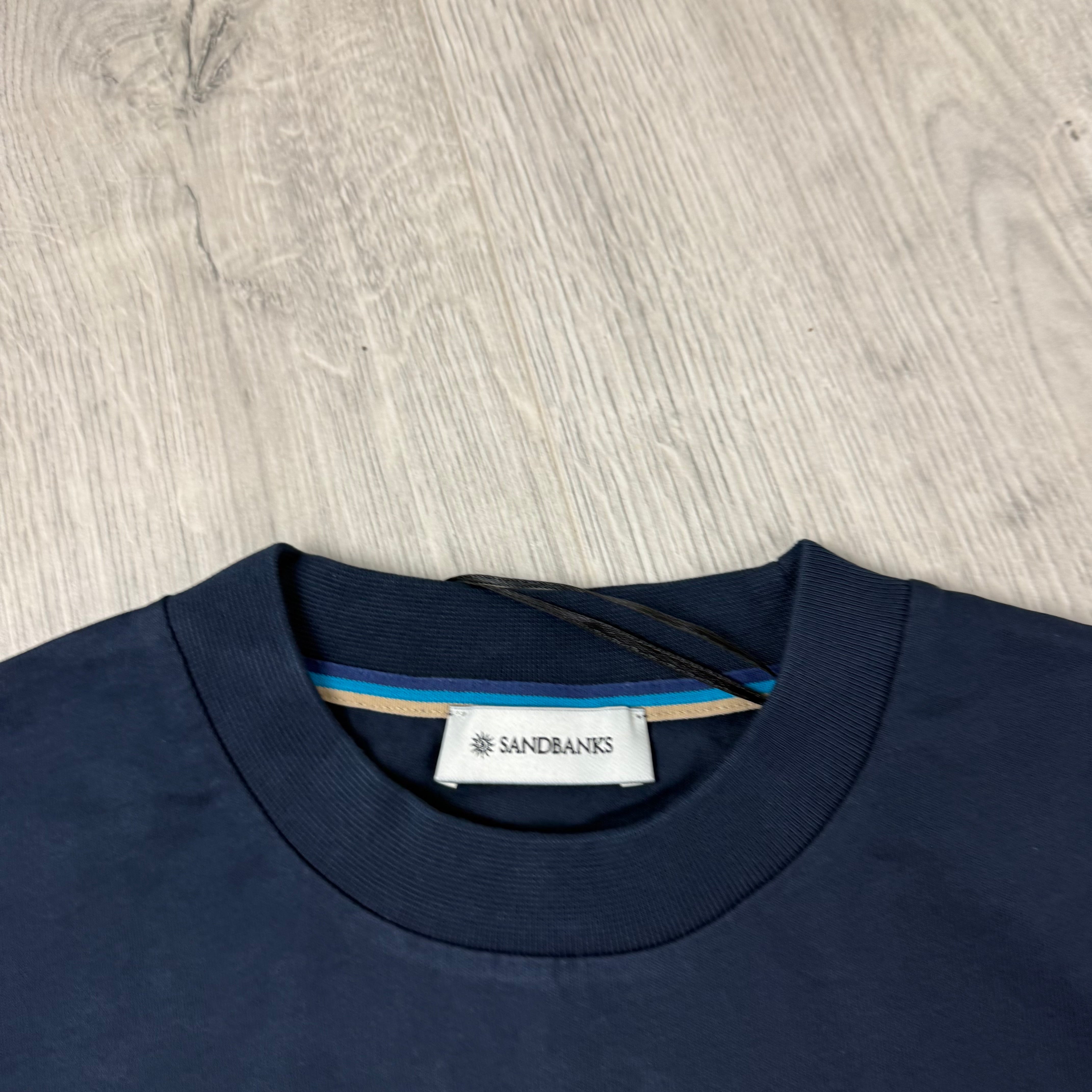 Sandbanks 'Yacht Club' T-Shirt - Navy