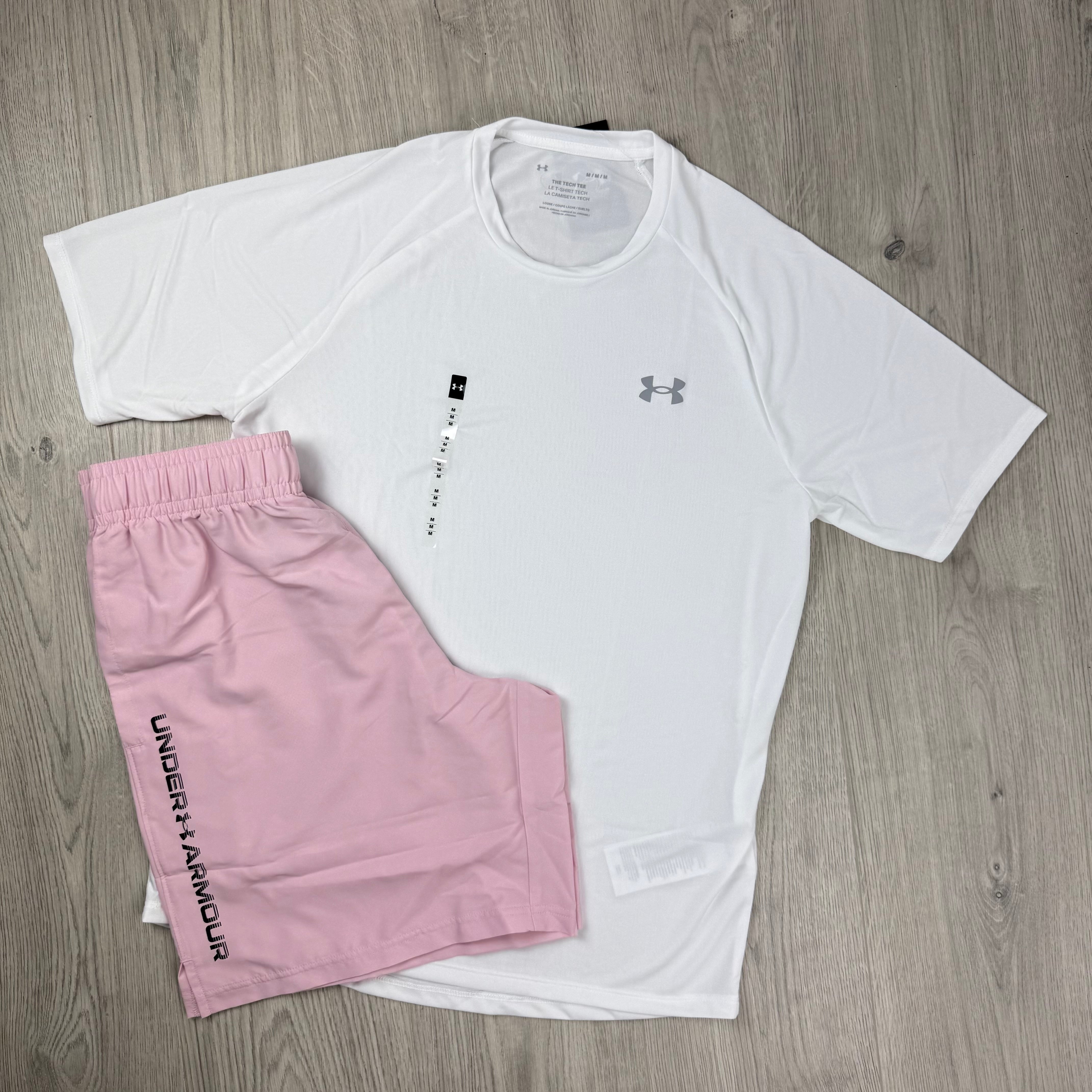 Under Armour Set - White/Prime Pink