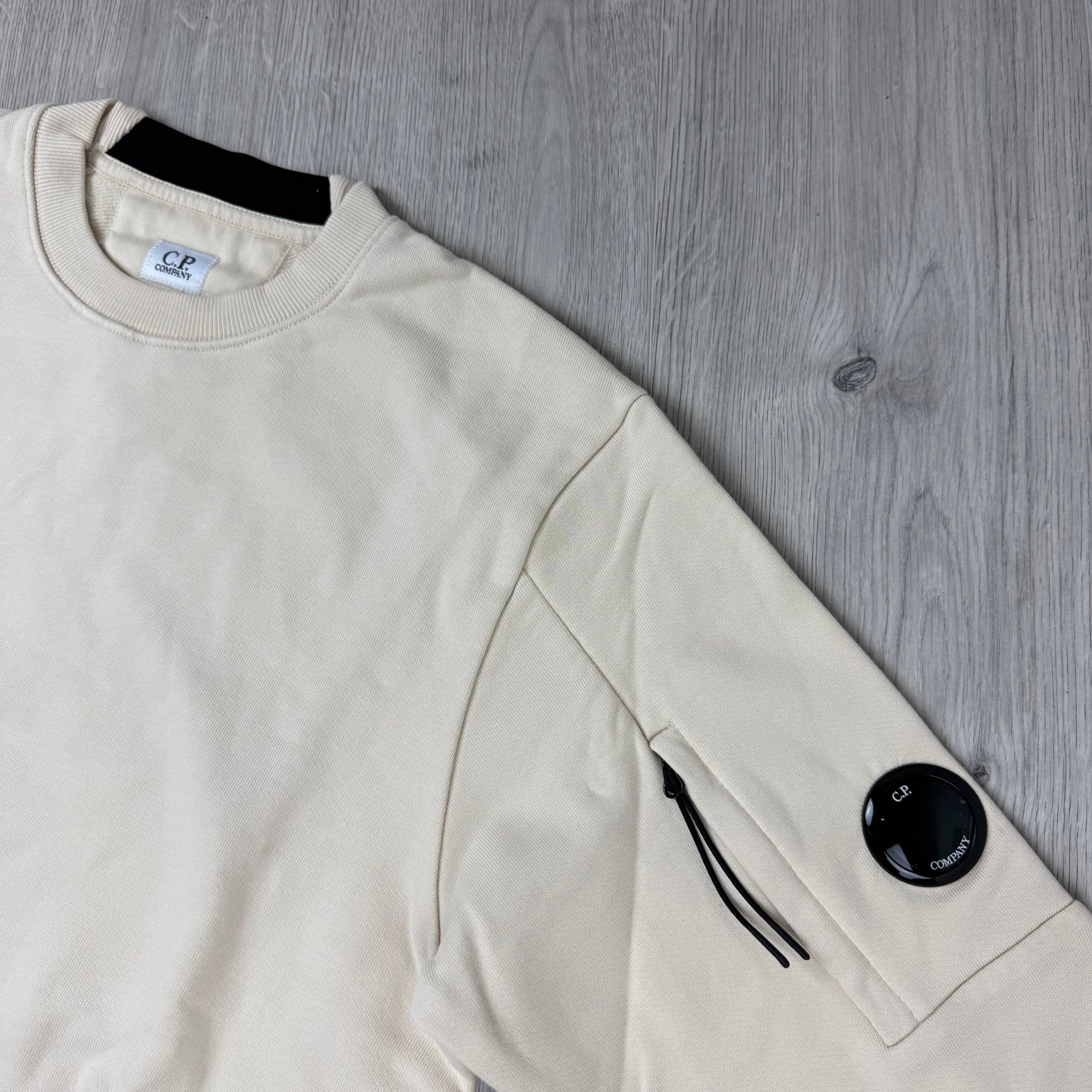 CP Company Raised Fleece Sweatshirt - Frozen Dew