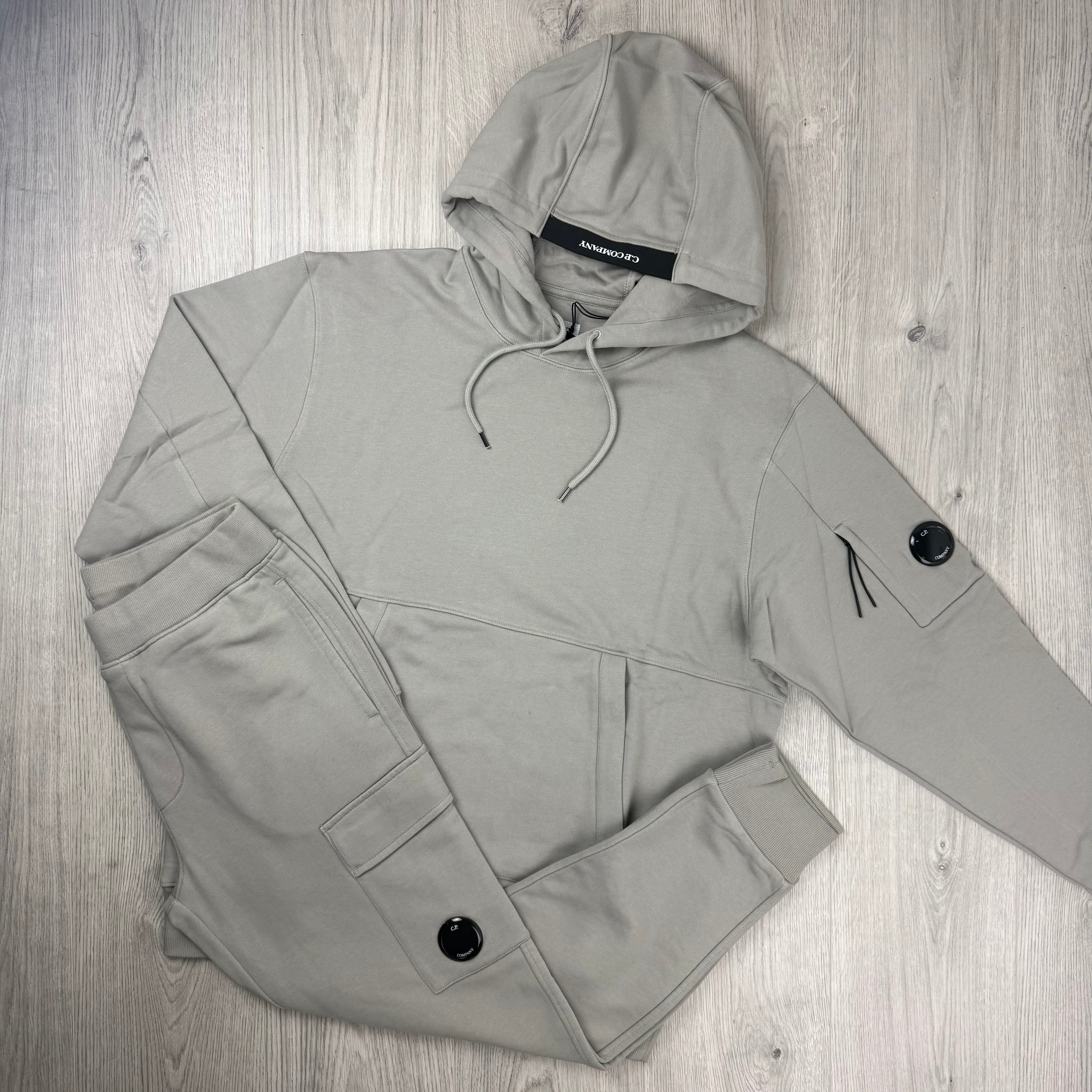 CP Company Raised Fleece Tracksuit - Dove