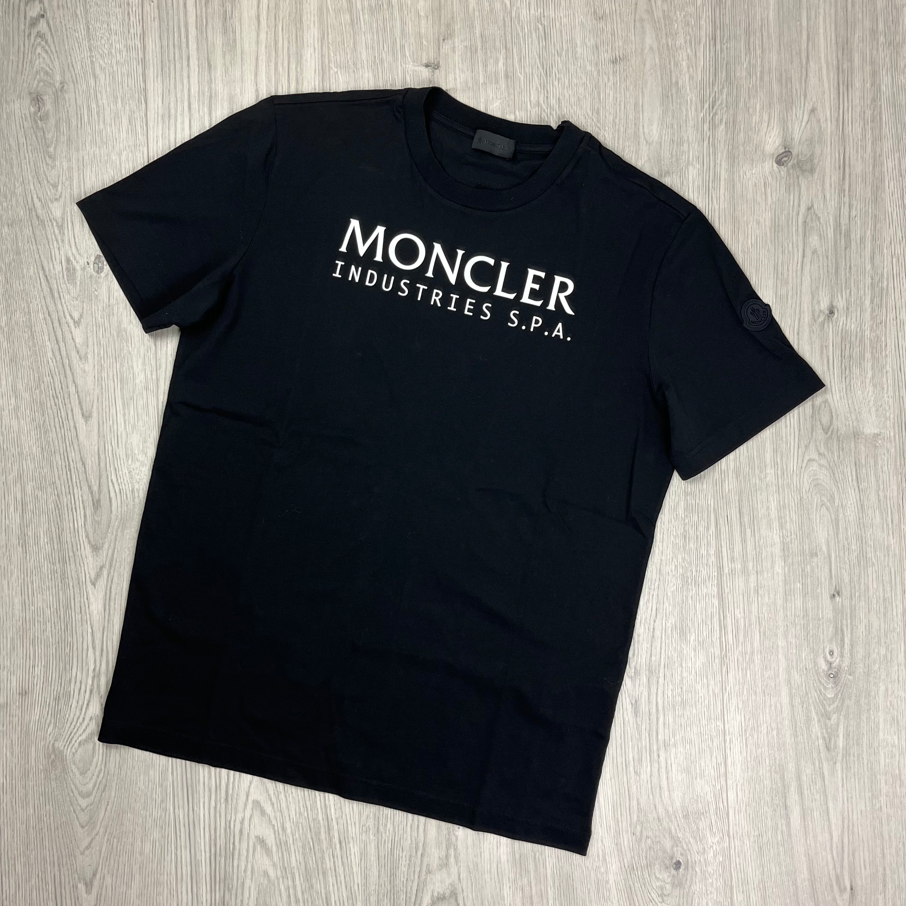 Moncler Industries T-Shirt in Black. On sale at Open Attire. 