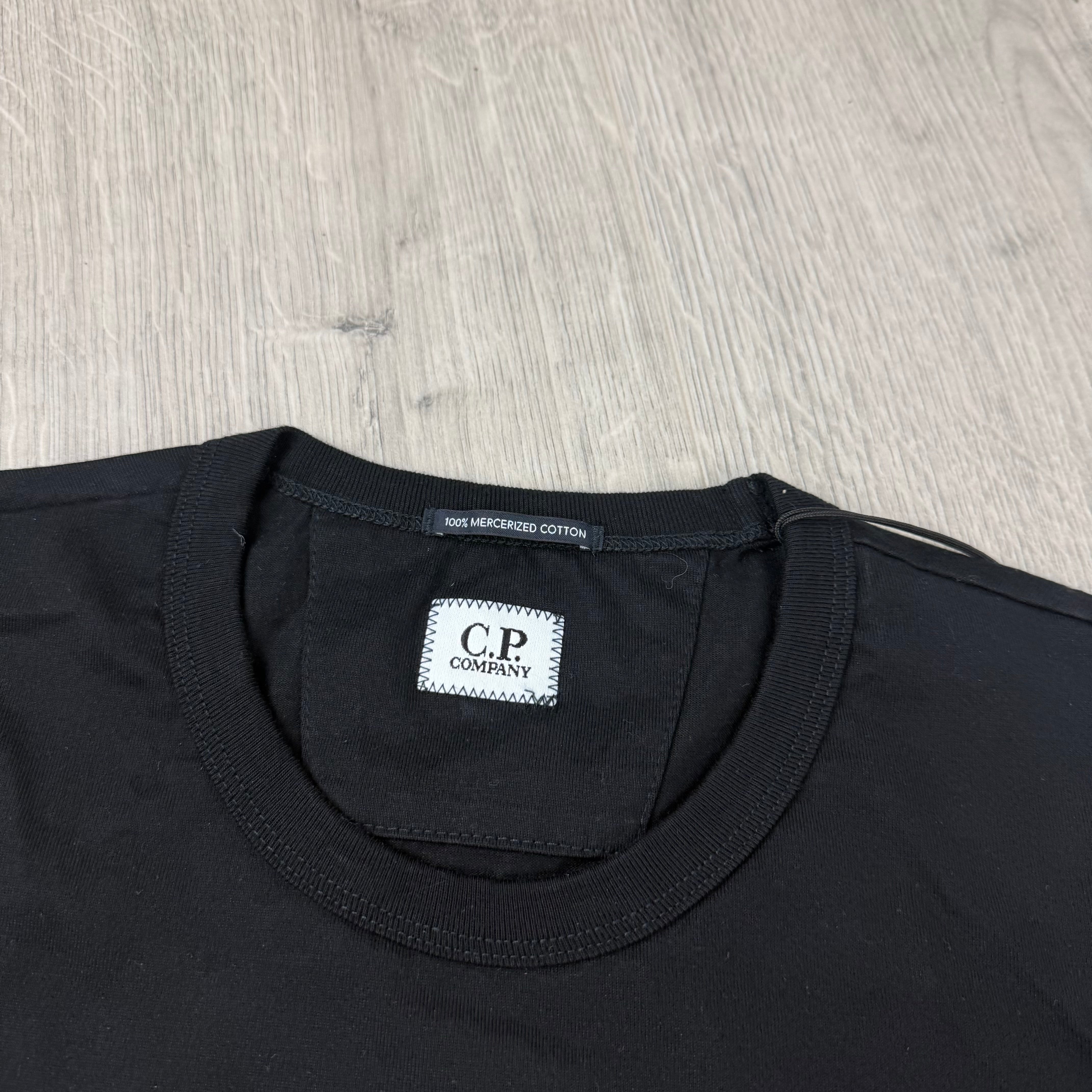 CP Company Embroidered T-Shirt - Black