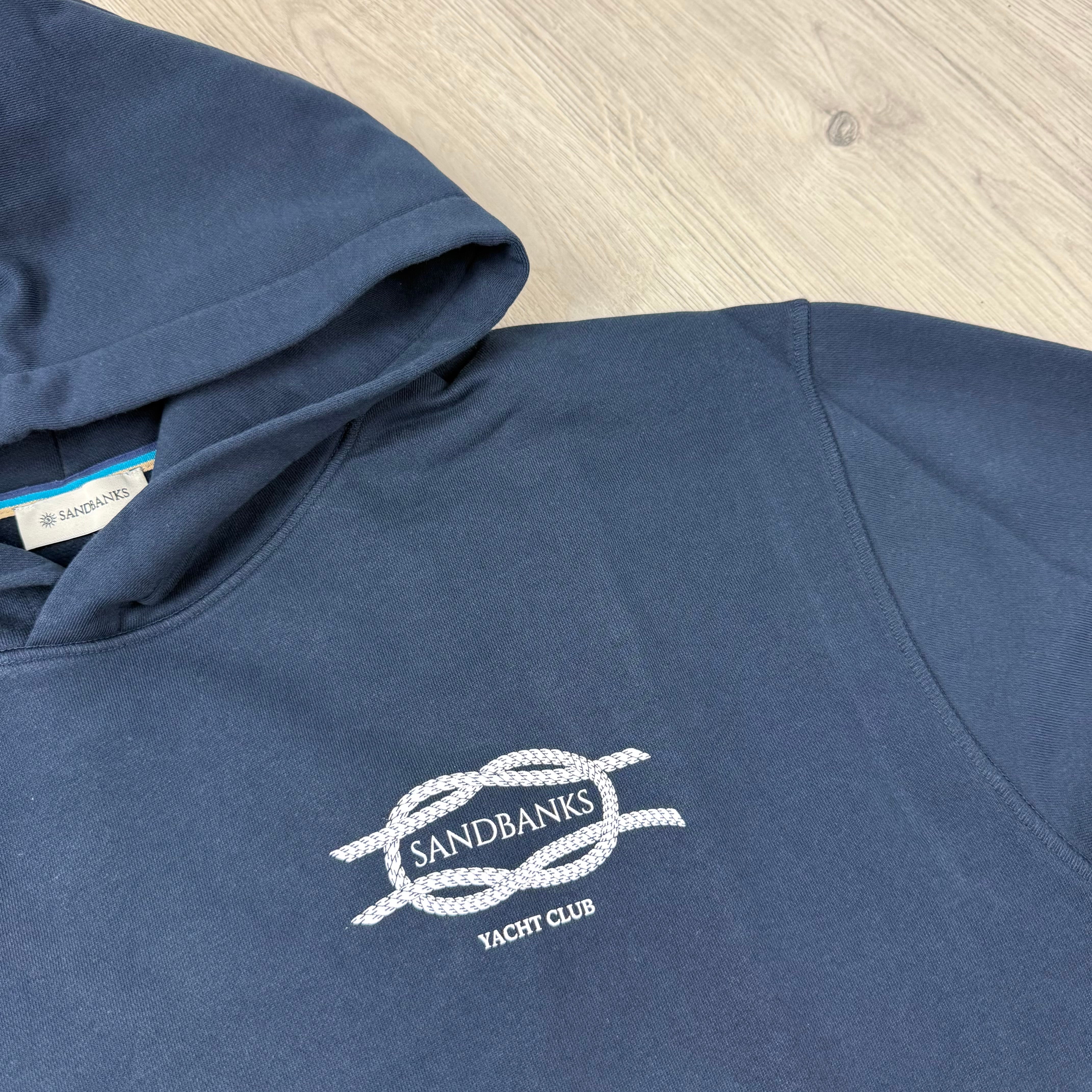 Sandbanks 'Yacht Club' Hoodie - Navy