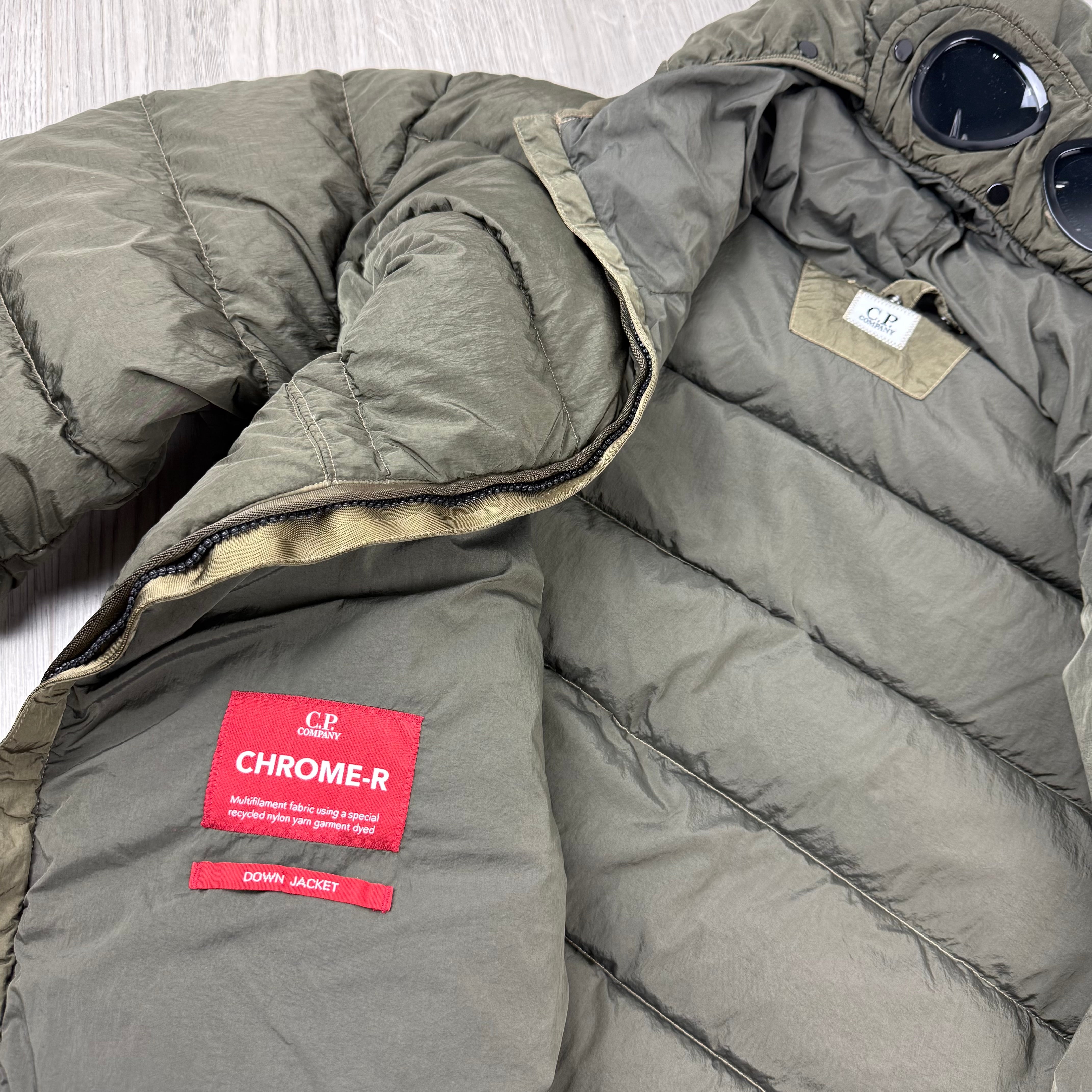 CP Company Chrome Goggle Down Jacket - Ivy Green