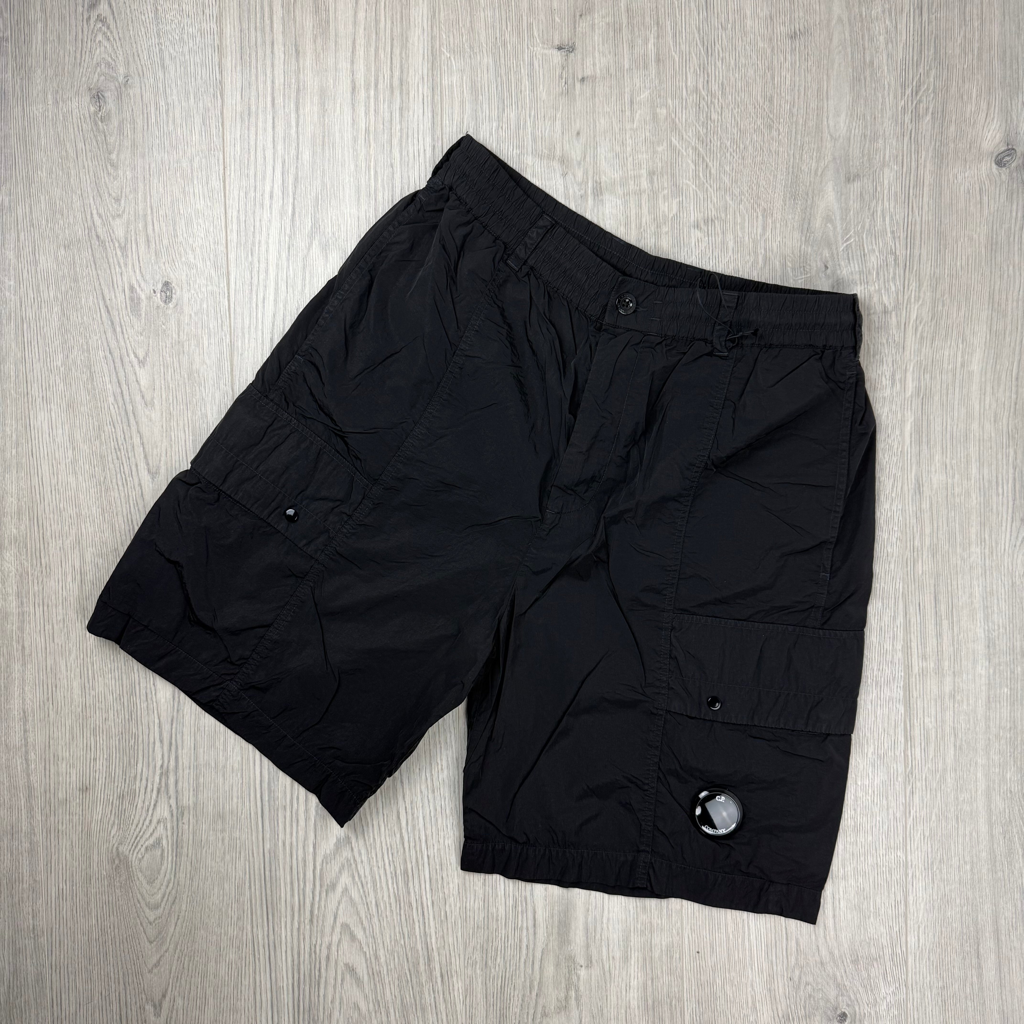 CP Company Boxy Chrome-R Cargo Shorts - Black