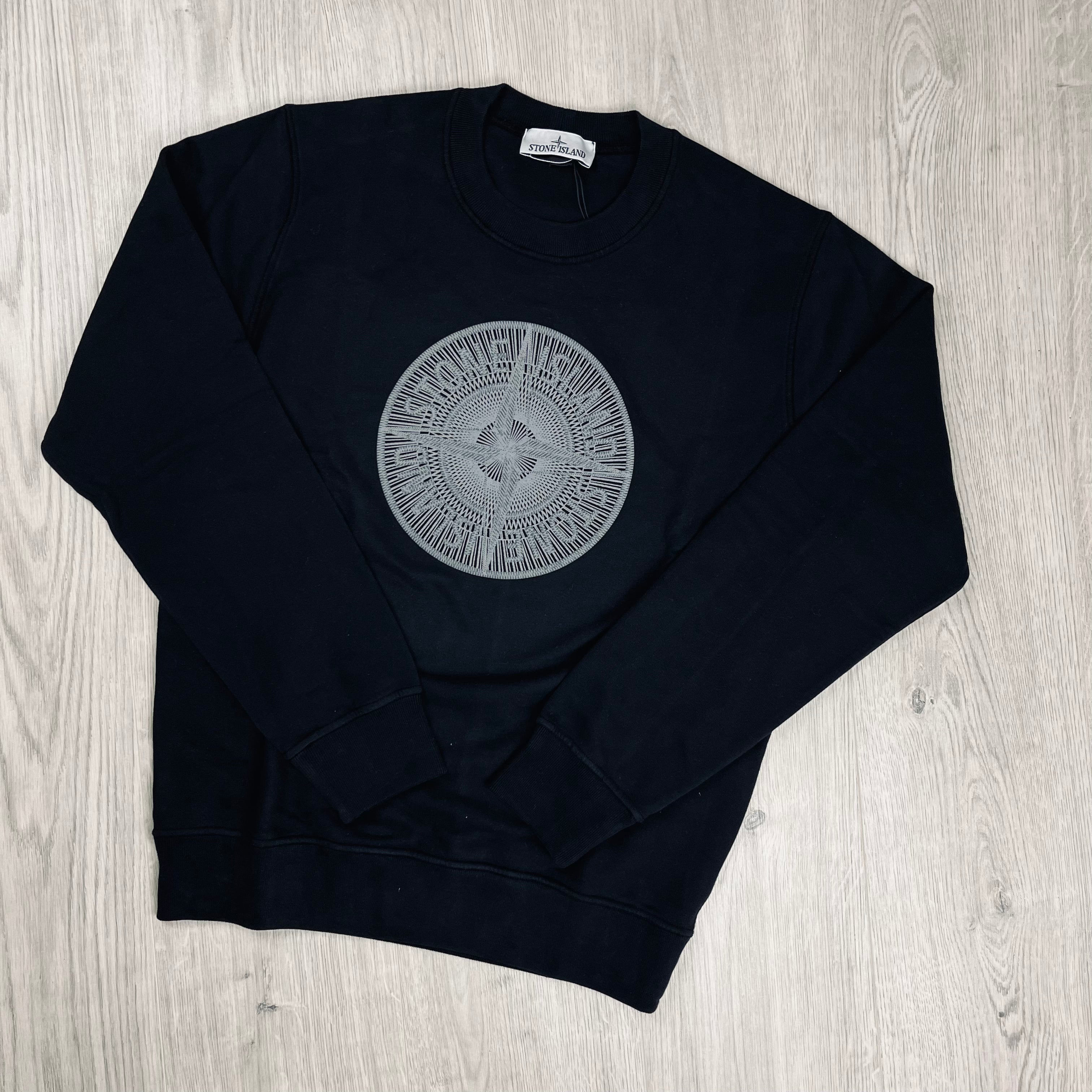 Stone Island Embroidered Sweatshirt - Black