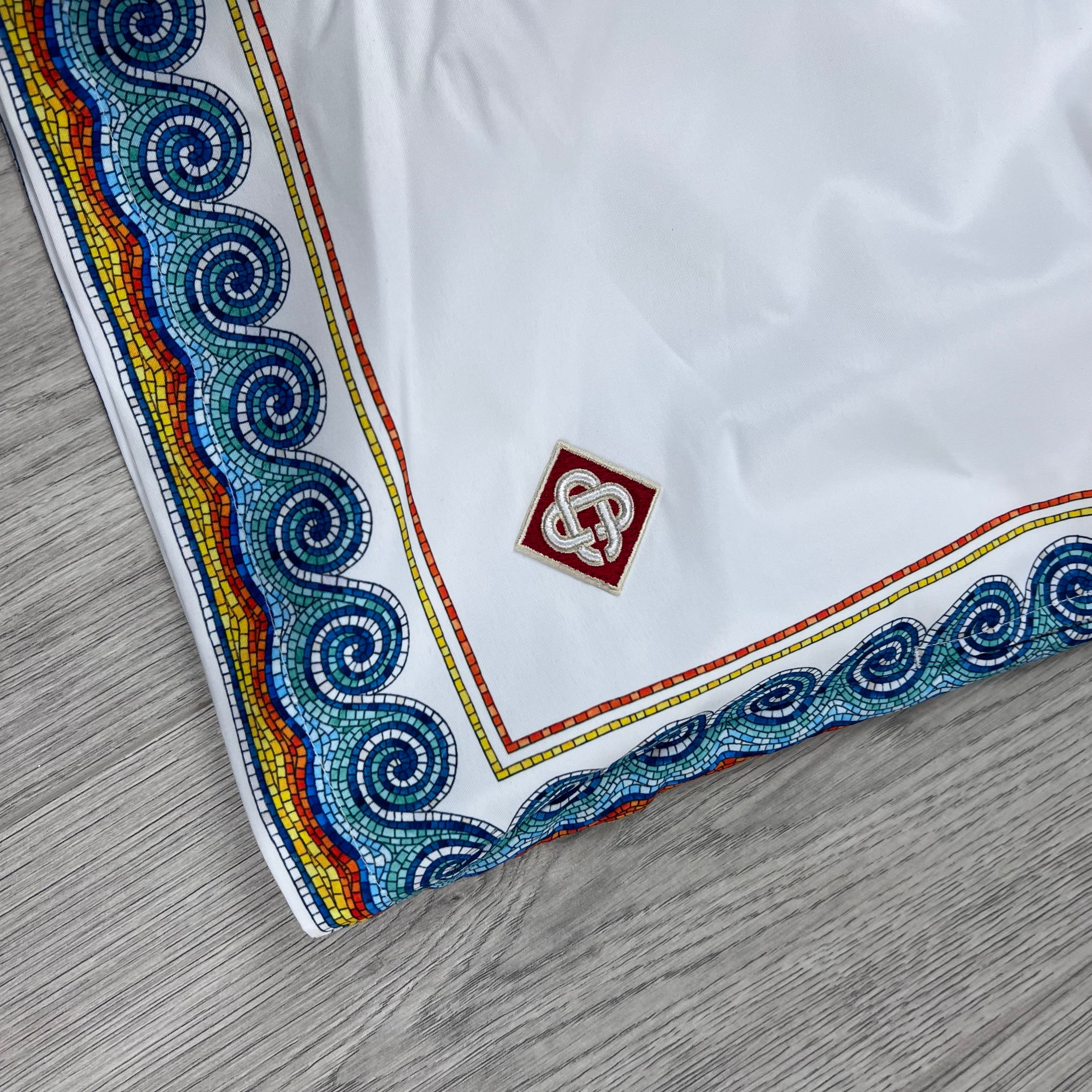 Casablanca 'Greco Wave' Swim Shorts - White