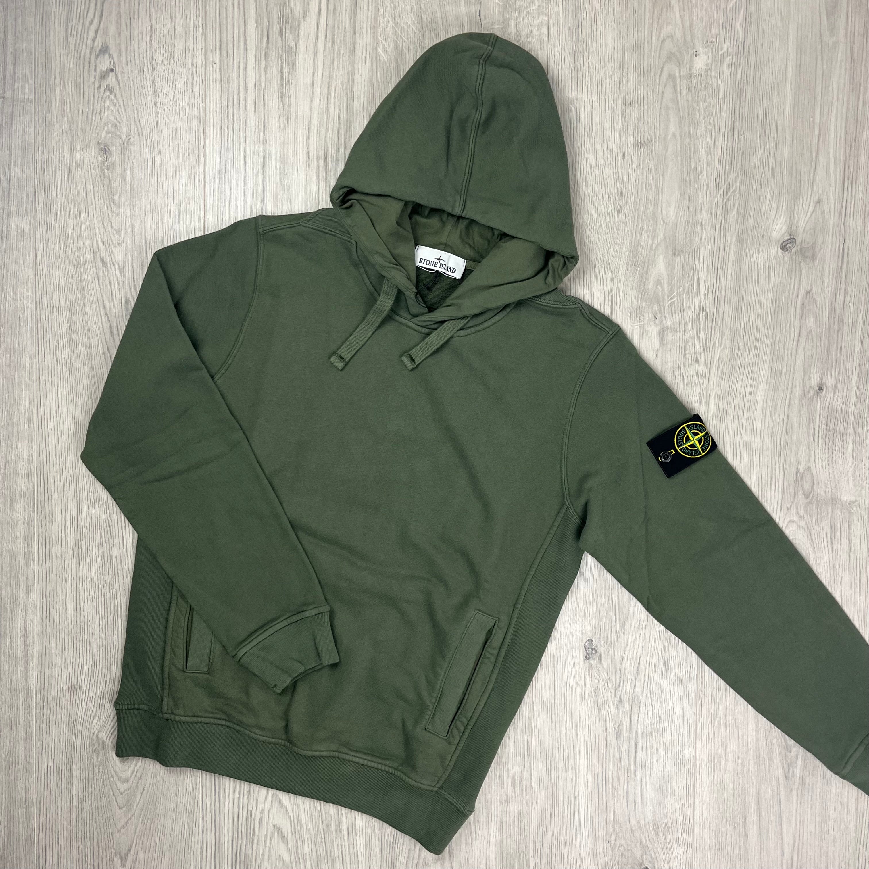 Stone Island Dyed Hoodie - Musk